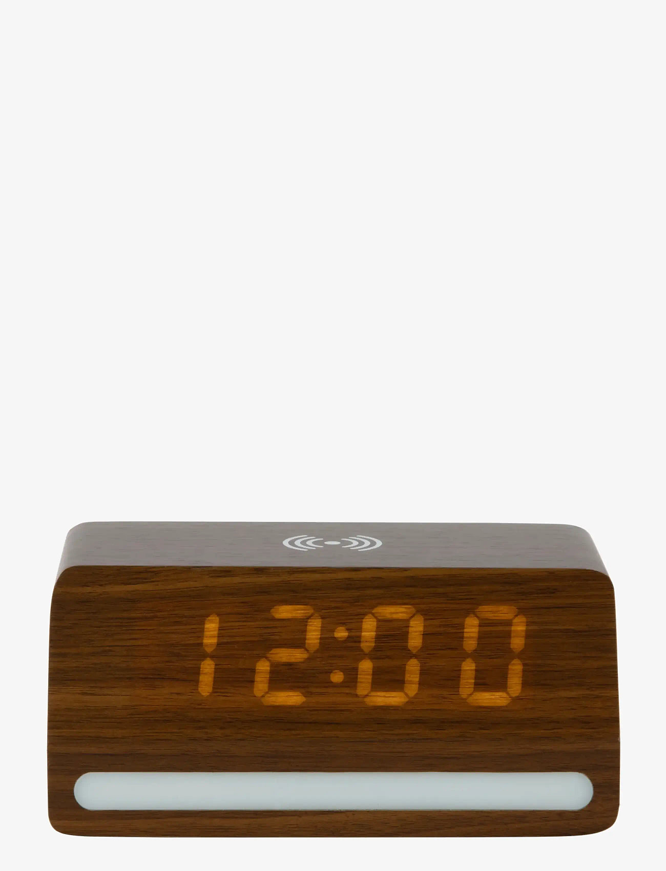 KARLSSON - Alarm clock Retro w. light LED dark wood veneer - wecker - mocha brown - 2