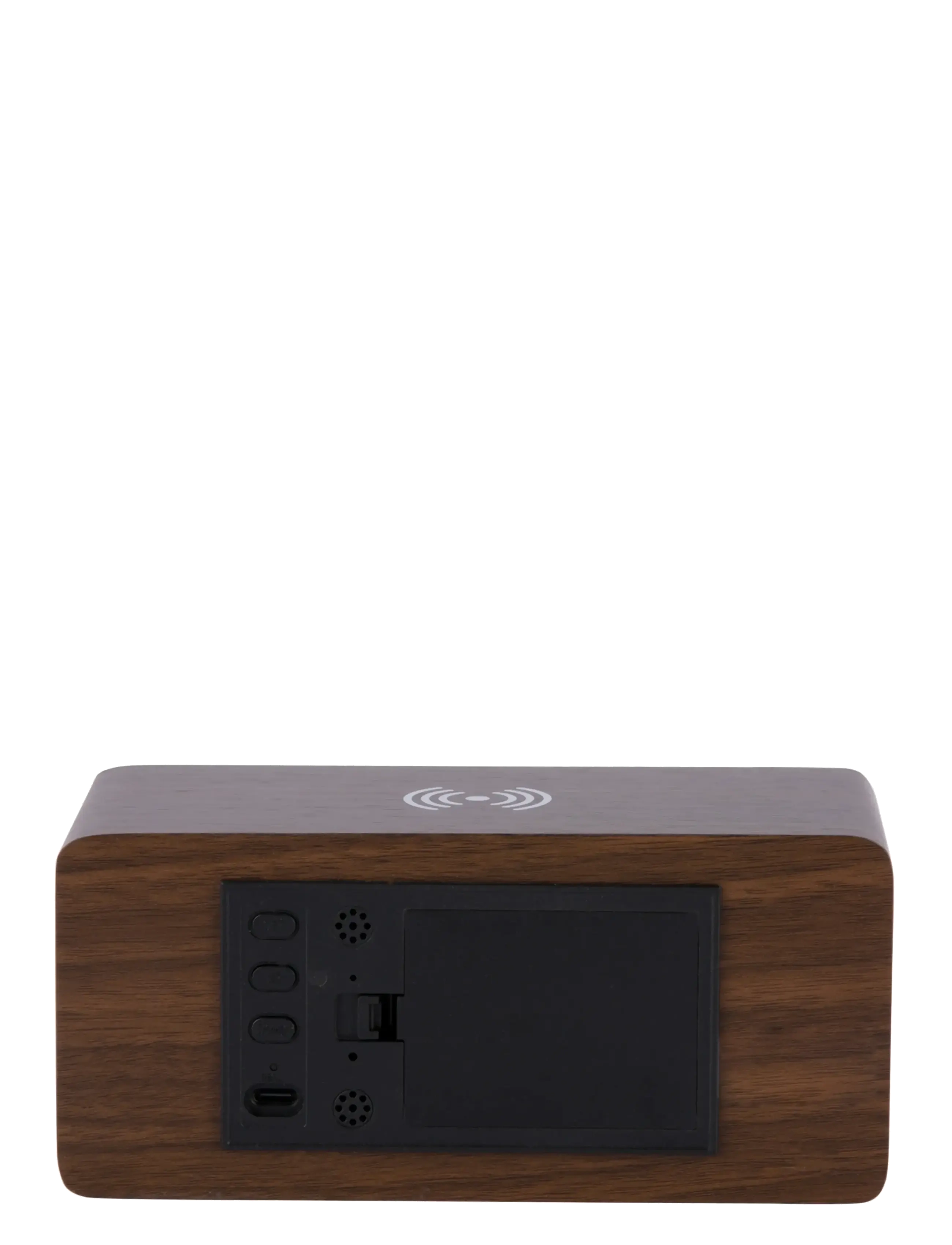 KARLSSON - Alarm clock Retro w. light LED dark wood veneer - vækkeure - mocha brown - 3