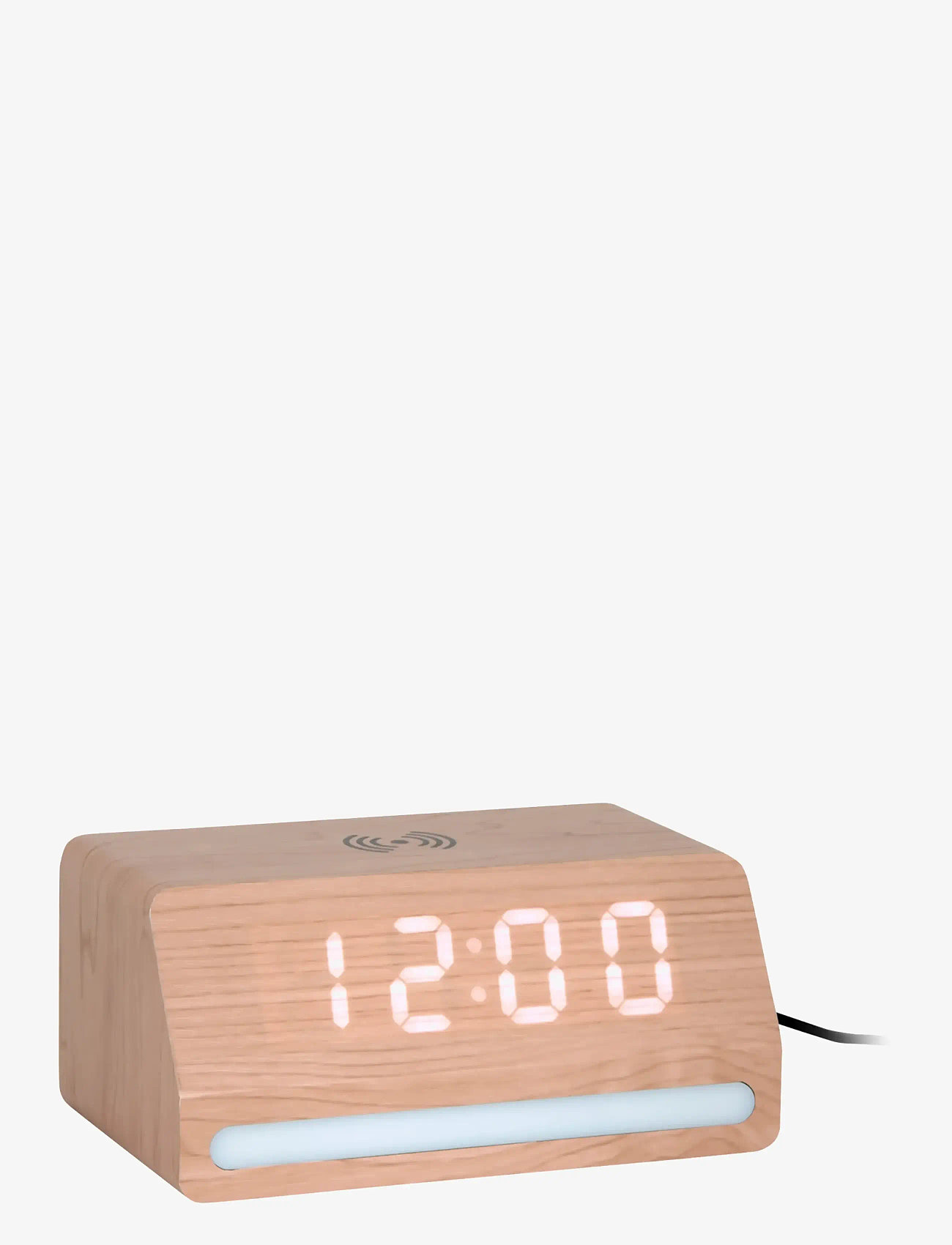 KARLSSON - Alarm clock Retro w. light LED light wood veneer - vækkeure - light wood - 1