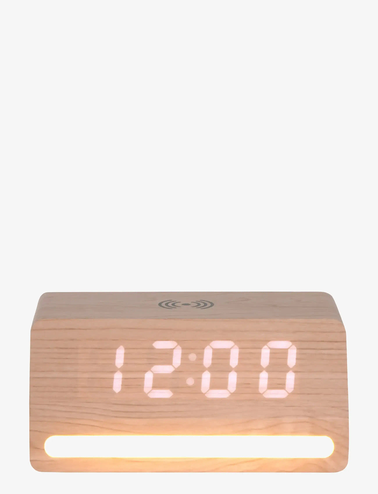 KARLSSON - Alarm clock Retro w. light LED light wood veneer - vækkeure - light wood - 2