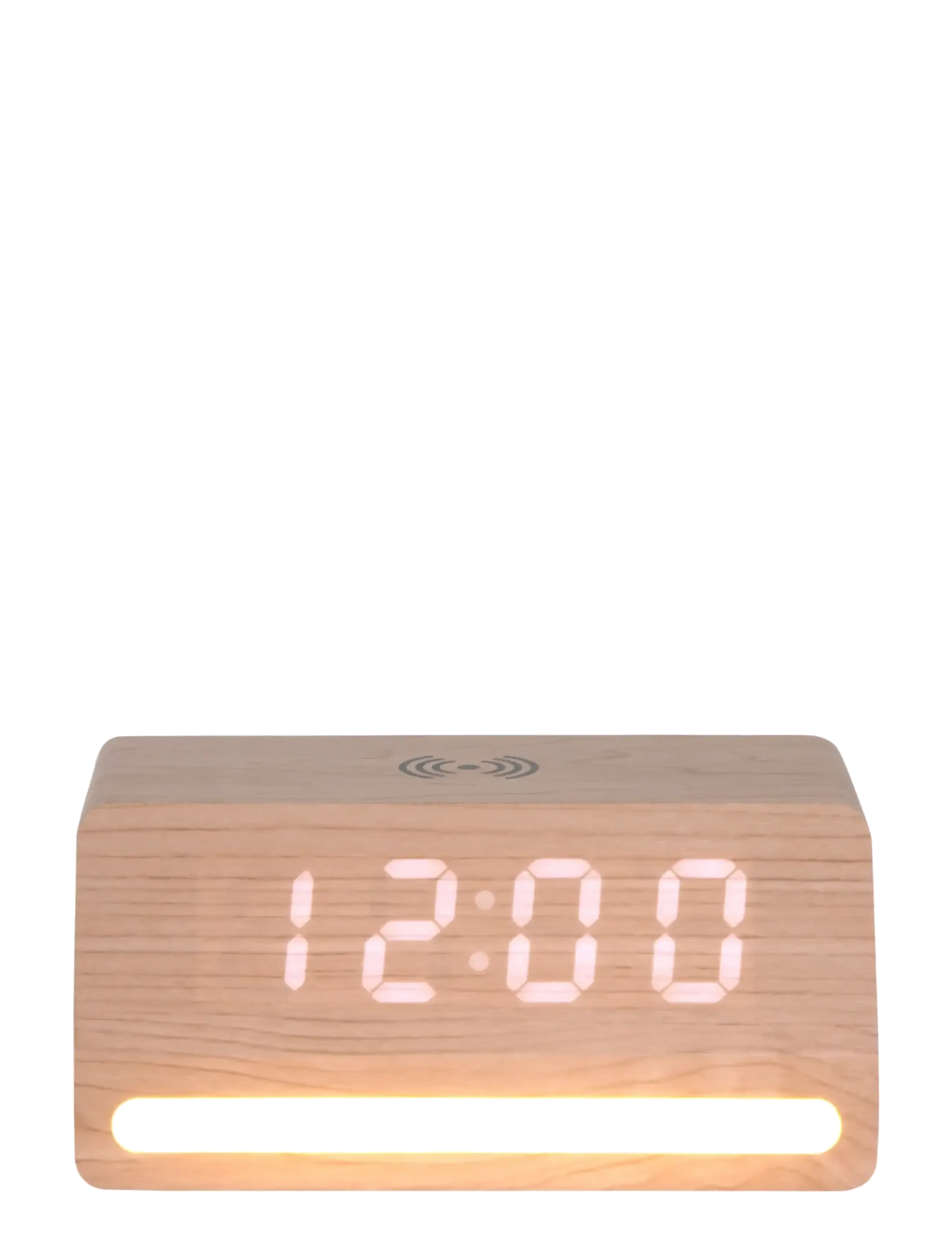 KARLSSON - Alarm clock Retro w. light LED light wood veneer - Äratuskellad - light wood - 2