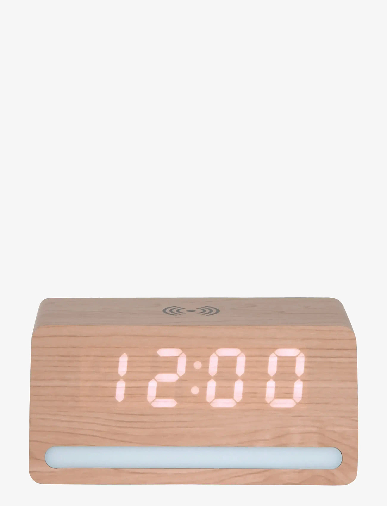 KARLSSON - Alarm clock Retro w. light LED light wood veneer - vækkeure - light wood - 3