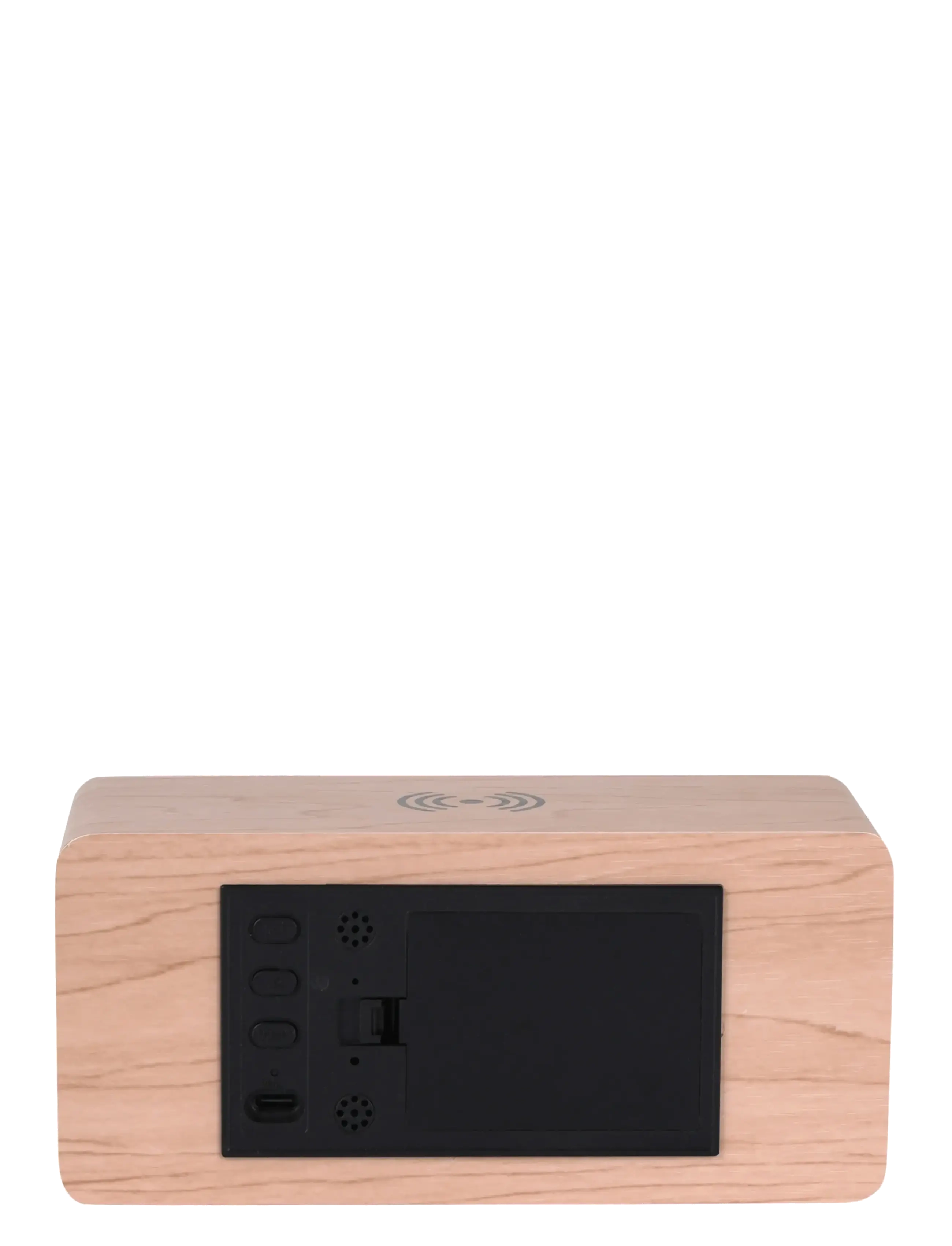 KARLSSON - Alarm clock Retro w. light LED light wood veneer - Äratuskellad - light wood - 4