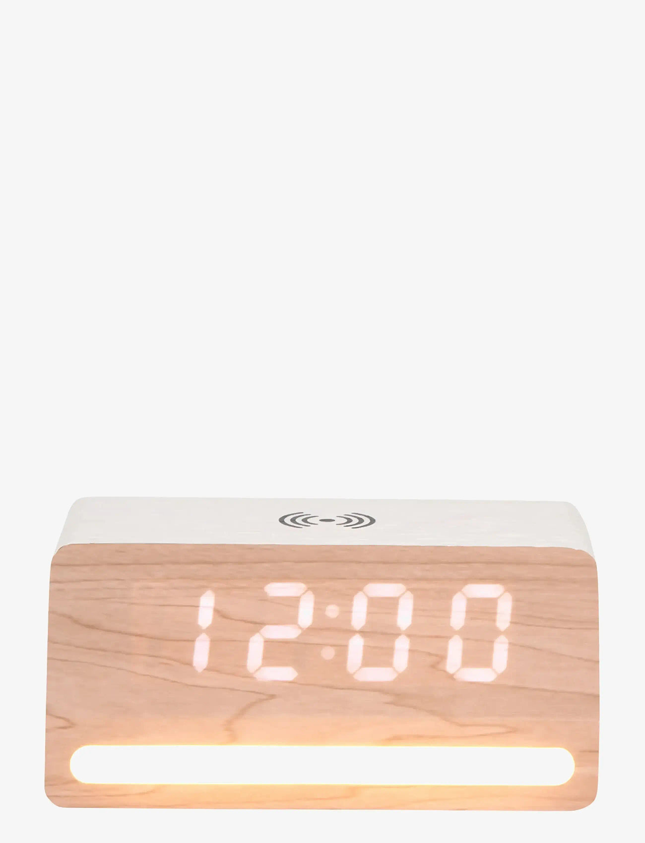 KARLSSON - Alarm clock Retro w. light LED white wash veneer - vækkeure - white - 2
