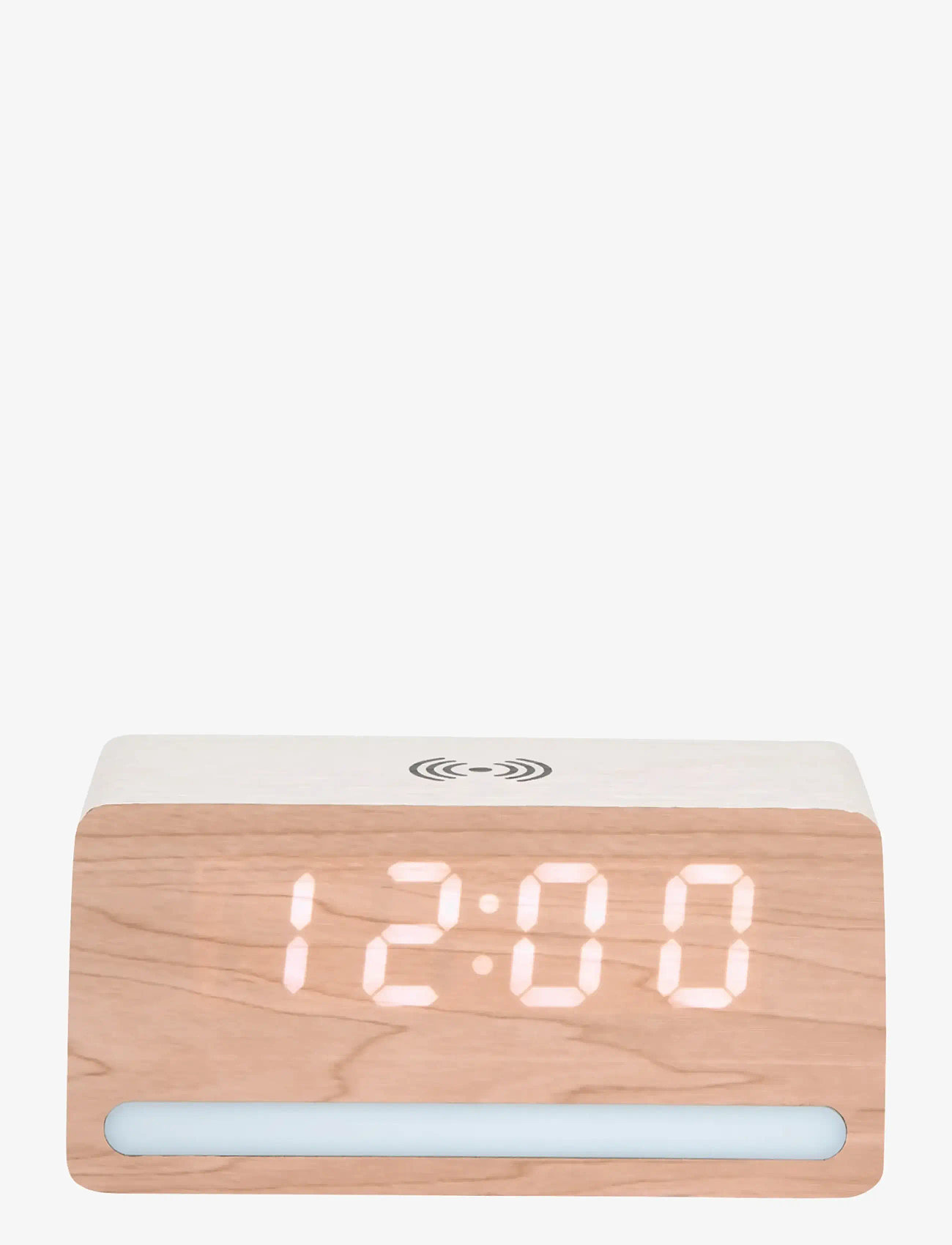 KARLSSON - Alarm clock Retro w. light LED white wash veneer - vækkeure - white - 3