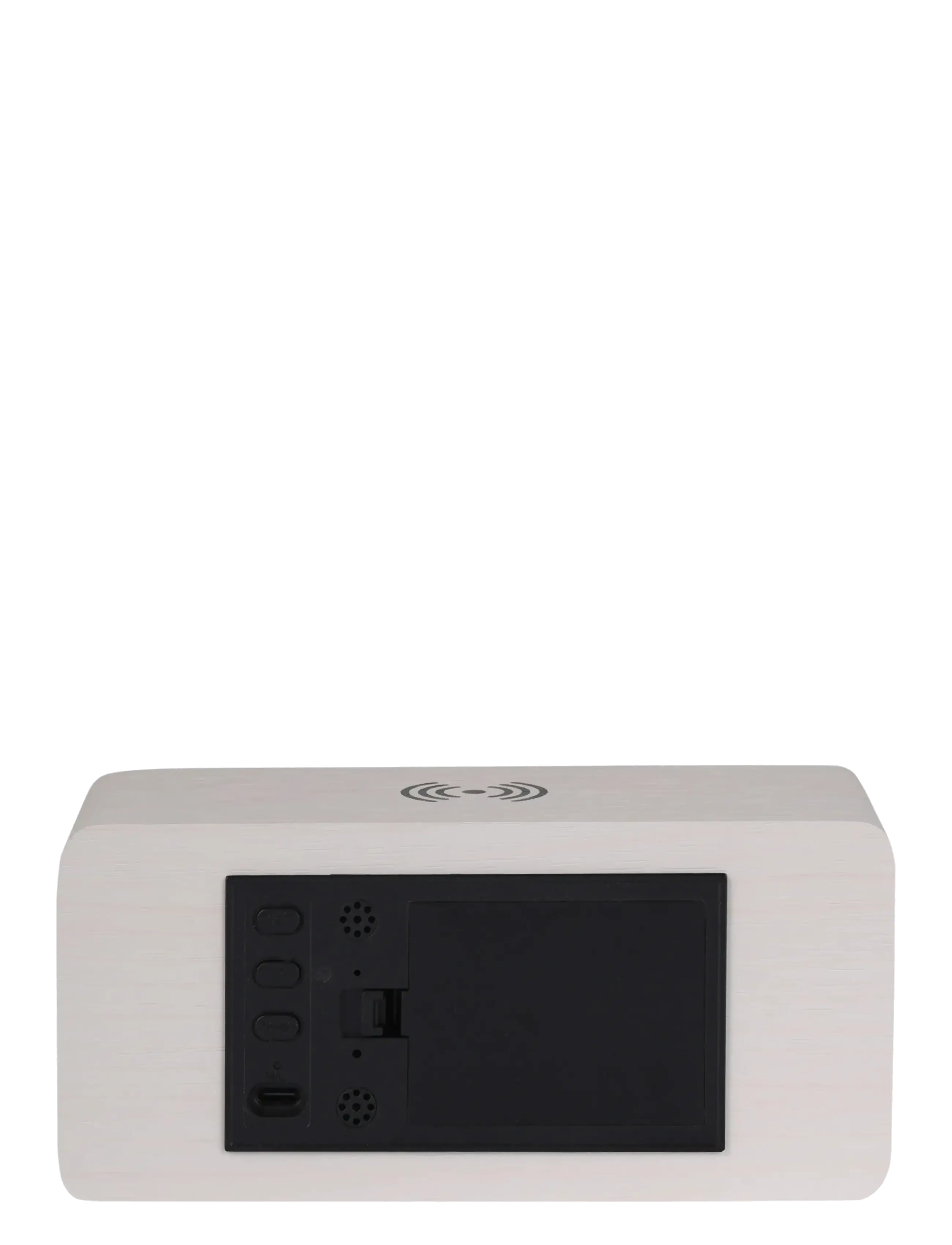 KARLSSON - Alarm clock Retro w. light LED white wash veneer - Äratuskellad - white - 4