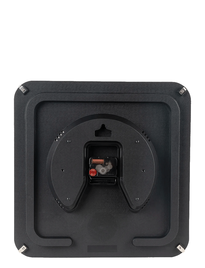 KARLSSON - Wall clock Sucinto Dome square white - wanduhren - black - 2