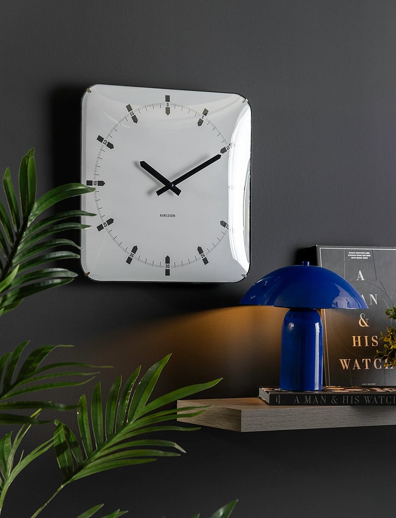 KARLSSON - Wall clock Sucinto Dome square white - seinakellad - white - 0