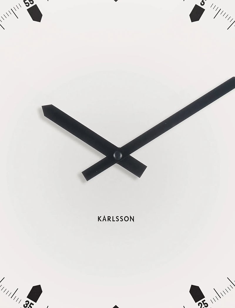 KARLSSON - Wall clock Sucinto Dome square white - seinakellad - white - 4