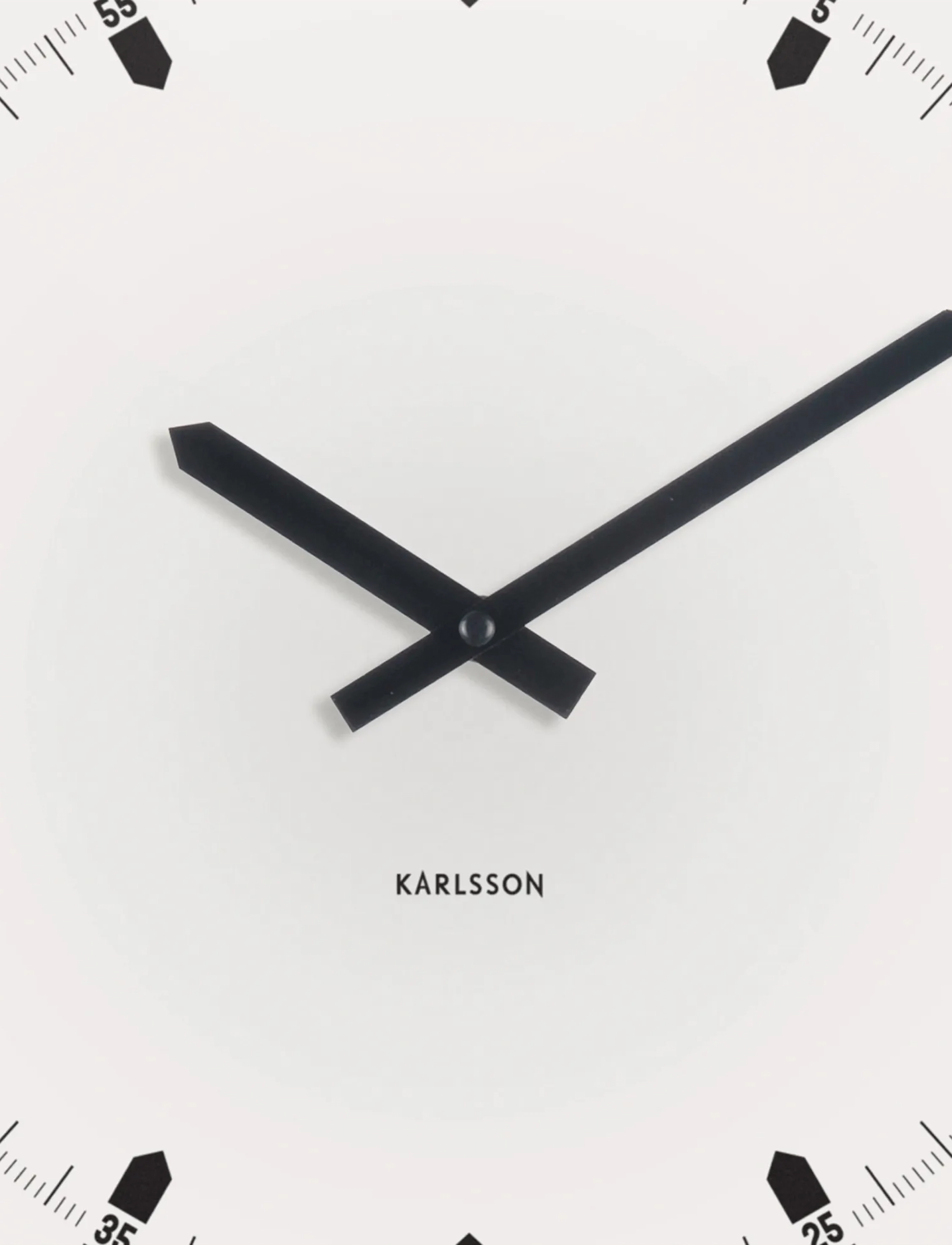 KARLSSON - Wall clock Sucinto Dome square white - wanduhren - white - 4