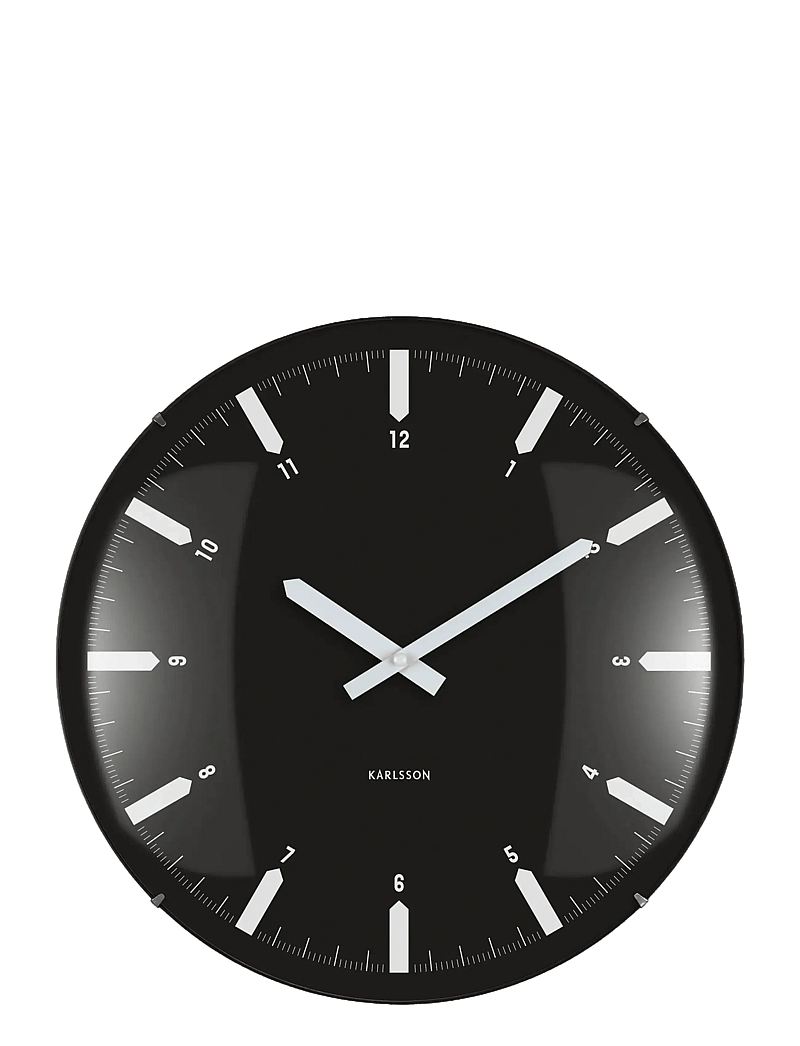 KARLSSON - Wall clock Realista Dome white - wanduhren - black - 1