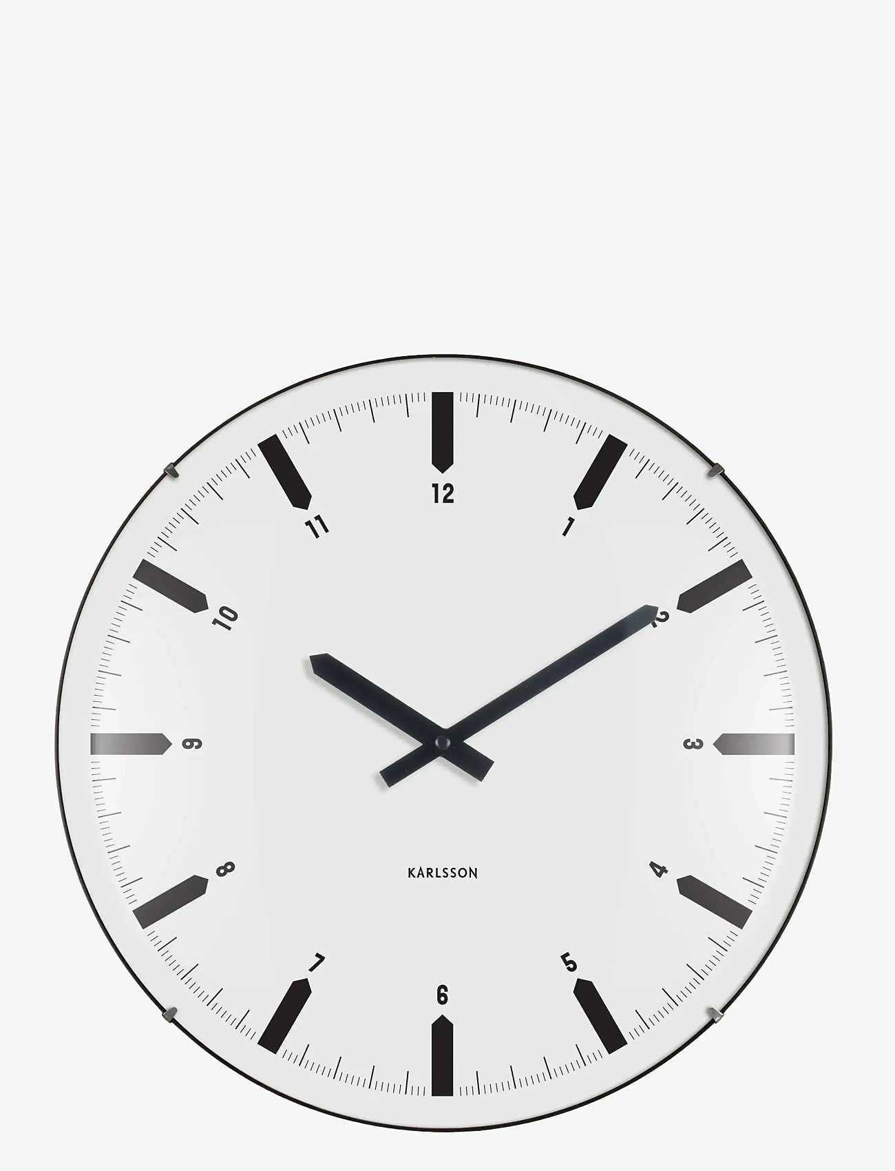 KARLSSON - Wall clock Realista Dome white - wanduhren - white - 0