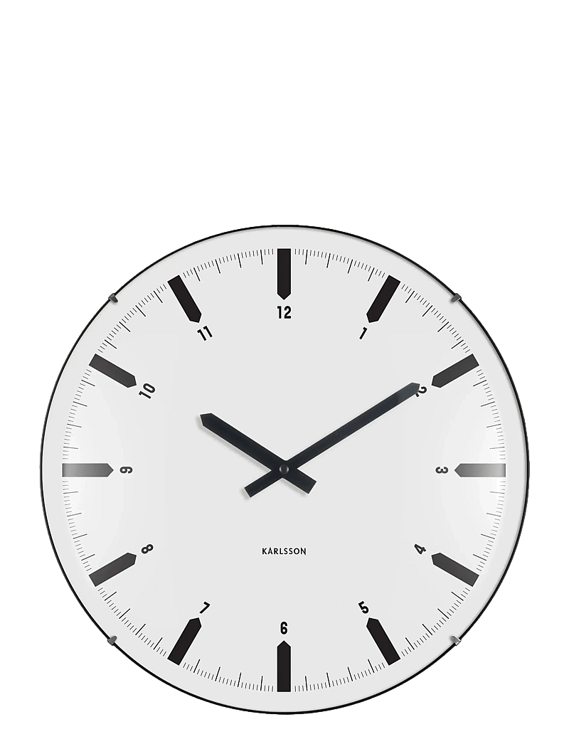 KARLSSON - Wall clock Realista Dome white - wanduhren - white - 0