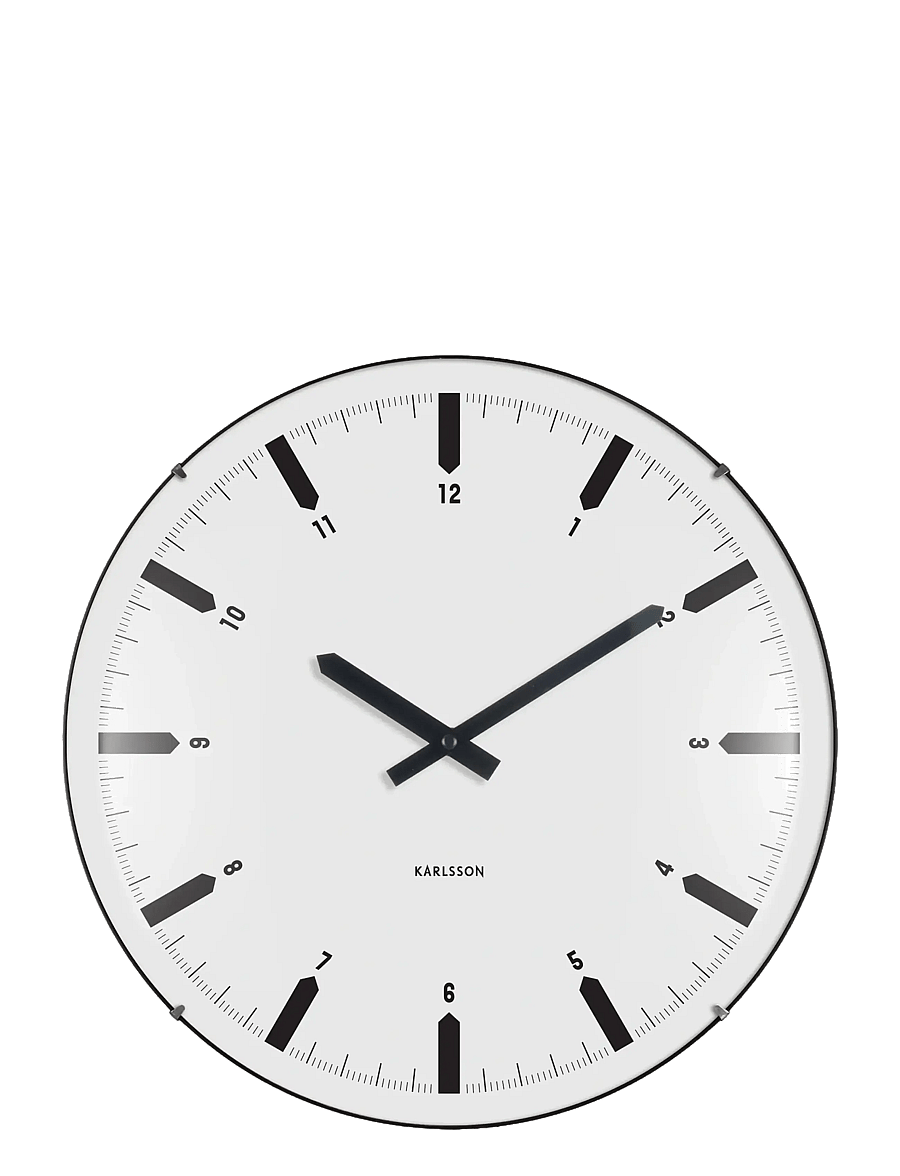 KARLSSON - Wall clock Realista Dome white - seinakellad - white - 1