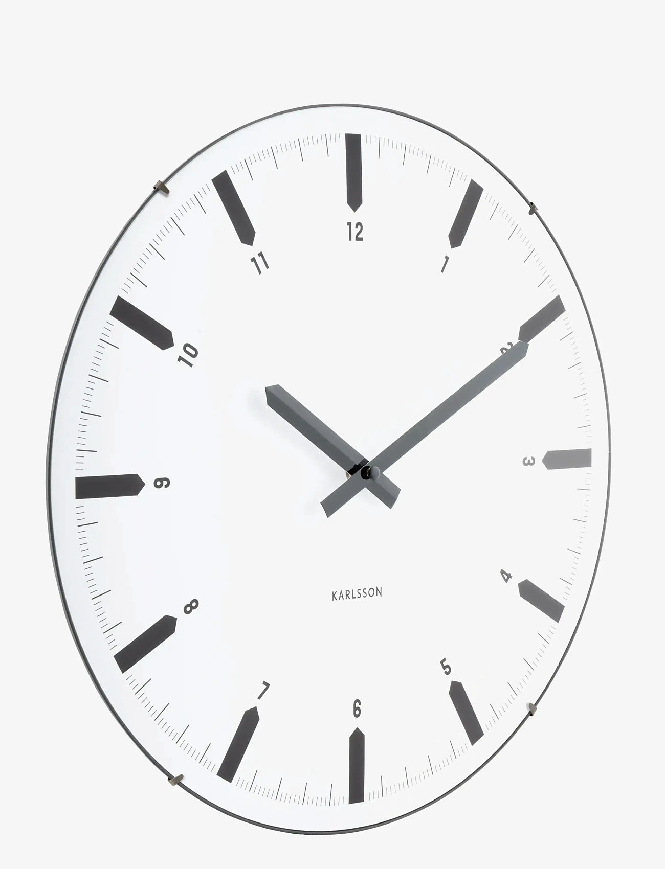 KARLSSON - Wall clock Realista Dome white - wanduhren - white - 1