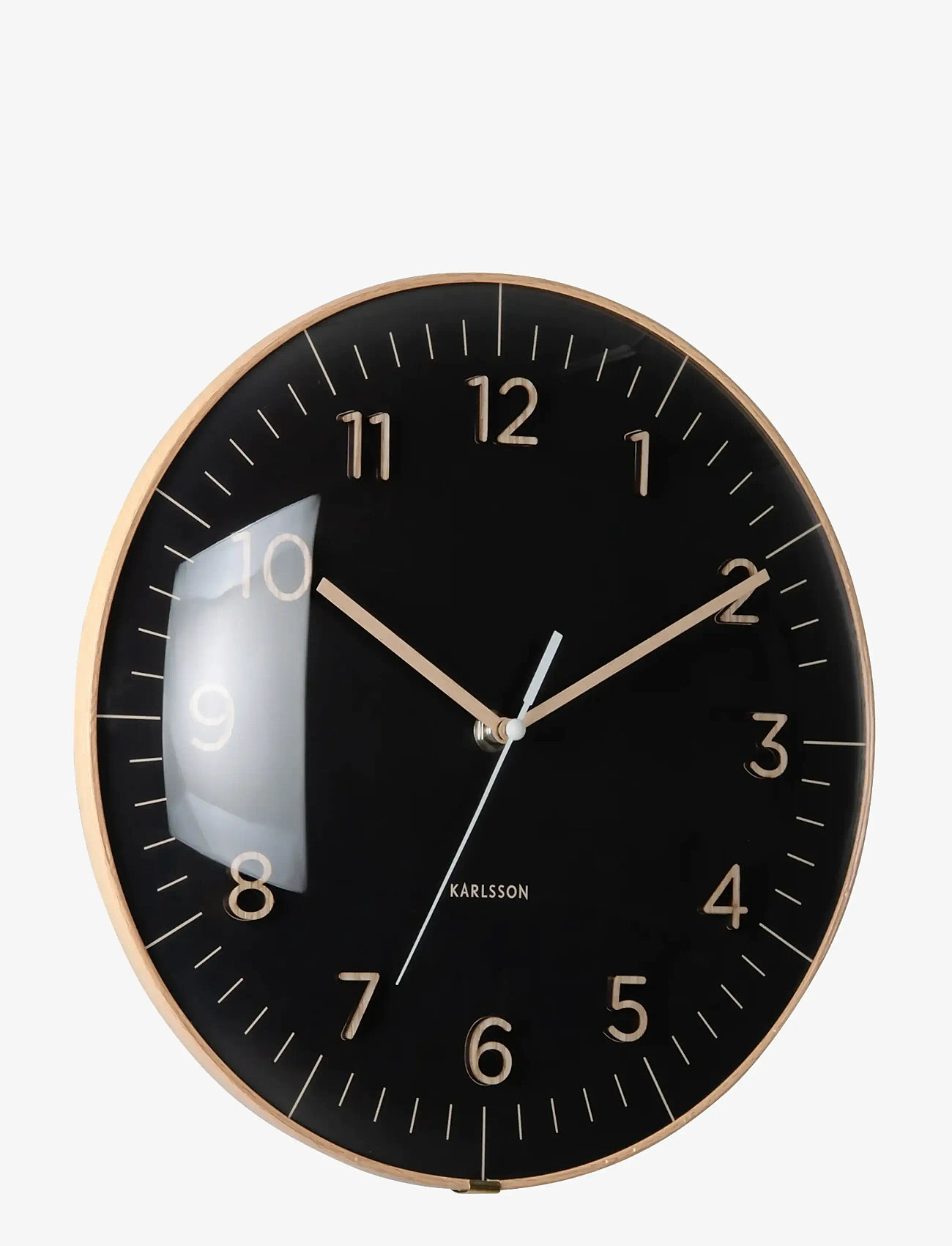 KARLSSON - WALL CLOCK ESENCIA DOME BLACK - väggklockor - black - 0