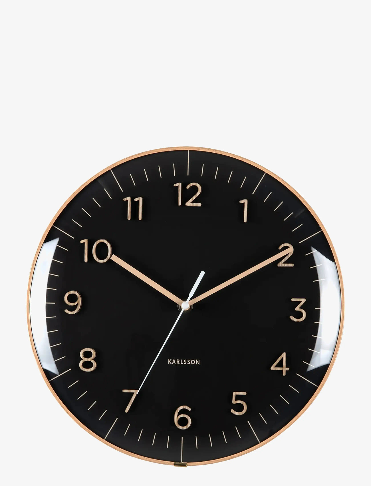 KARLSSON - WALL CLOCK ESENCIA DOME BLACK - väggklockor - black - 1