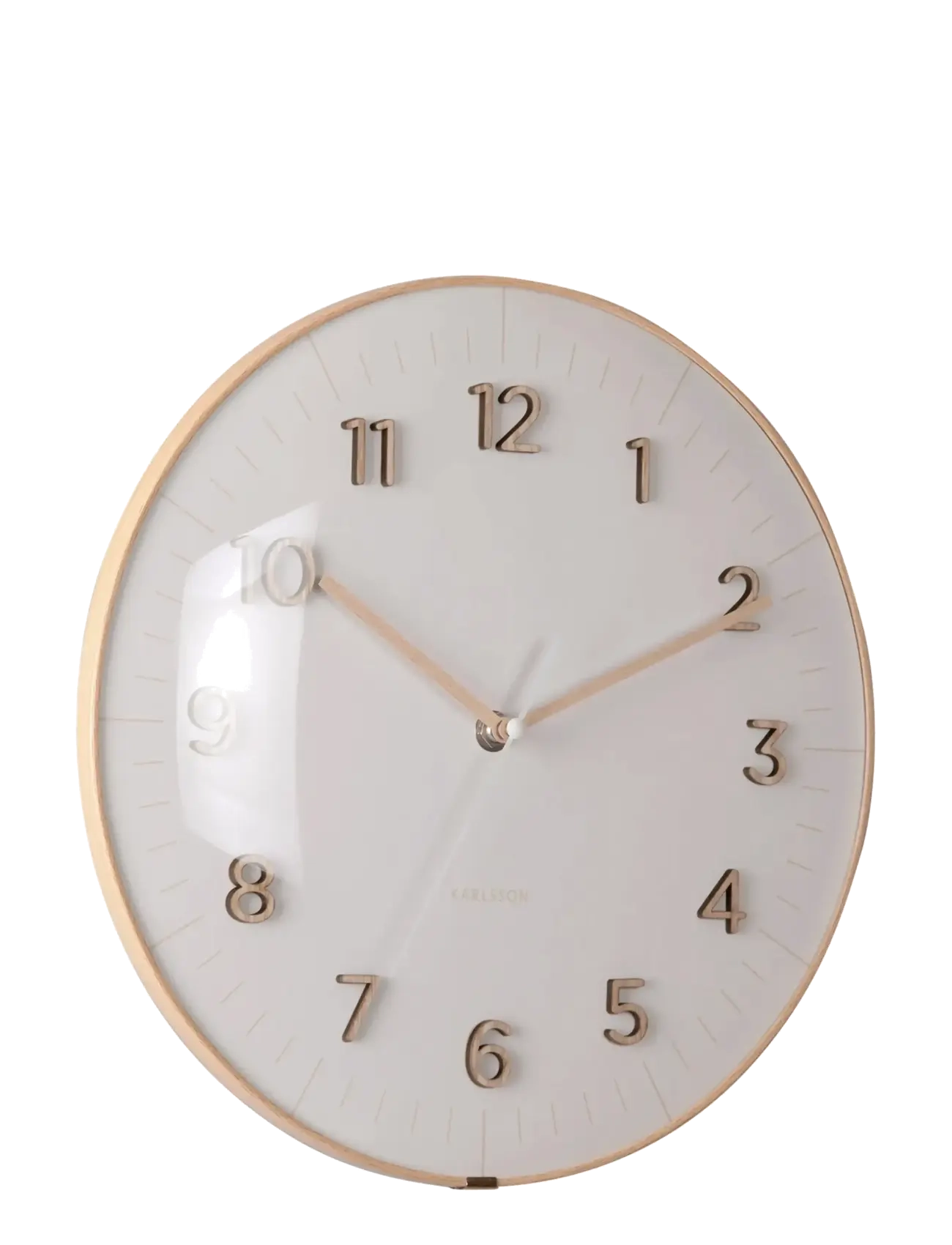KARLSSON Wall Clock Esencia Dome Warm Grey, Ø 30 cm, Watches, Grau - Clocks, Homeware