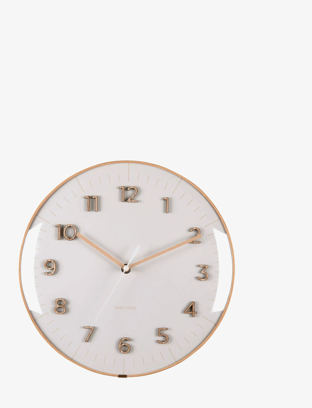 KARLSSON - Wall clock Esencia Dome warm grey - wanduhren - warm grey - 1
