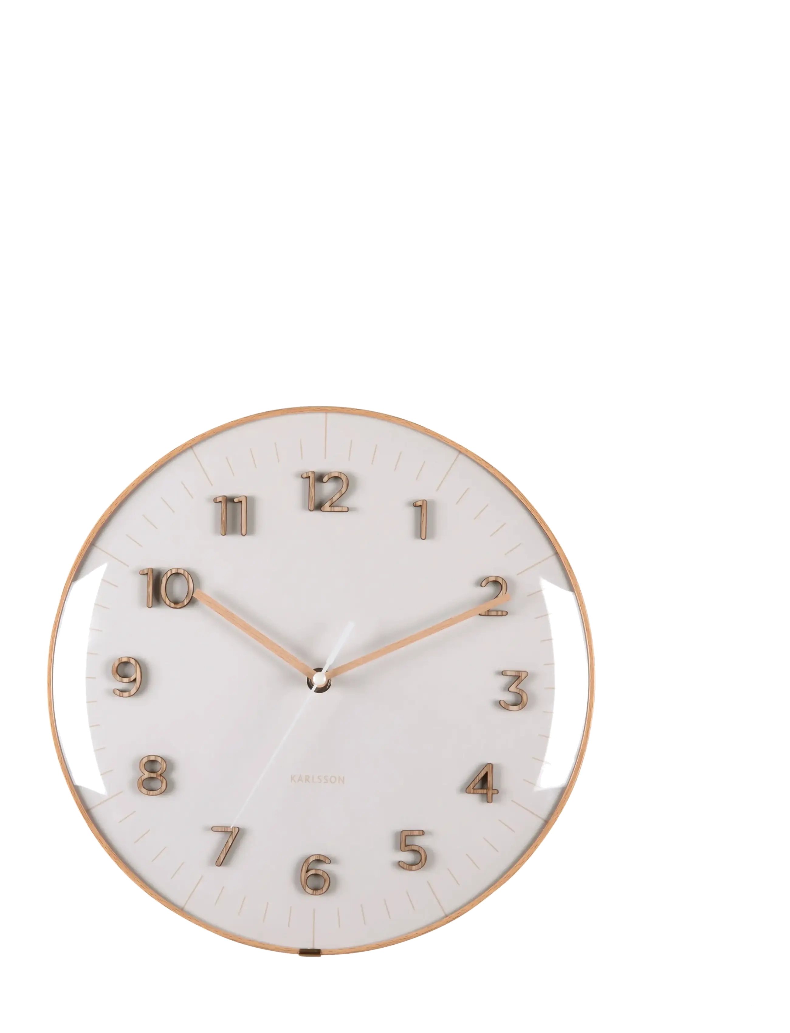 KARLSSON - Wall clock Esencia Dome warm grey - wanduhren - warm grey - 1