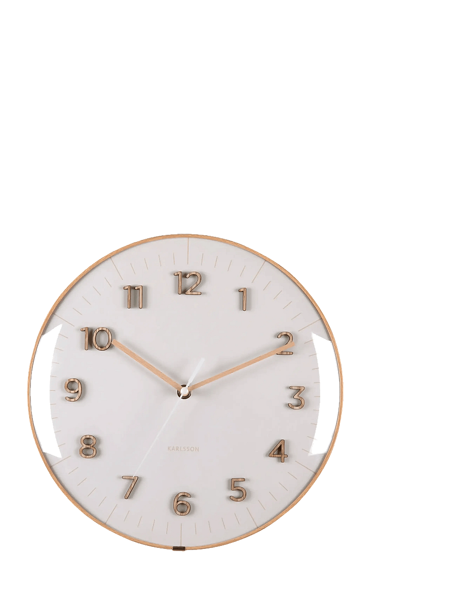 KARLSSON - Wall clock Esencia Dome warm grey - seinakellad - warm grey - 1