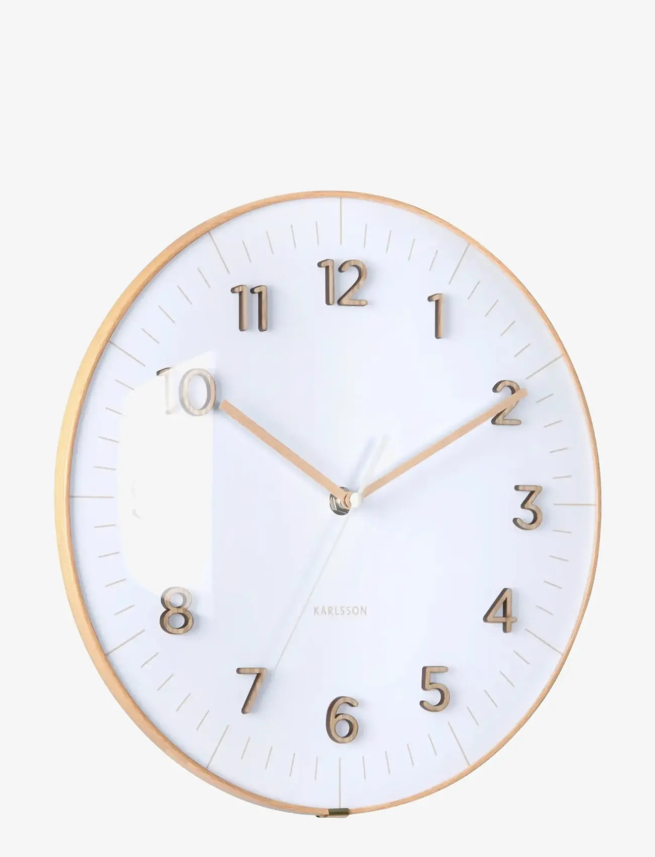 KARLSSON - Wall clock Esencia Dome white - vægure - white - 0