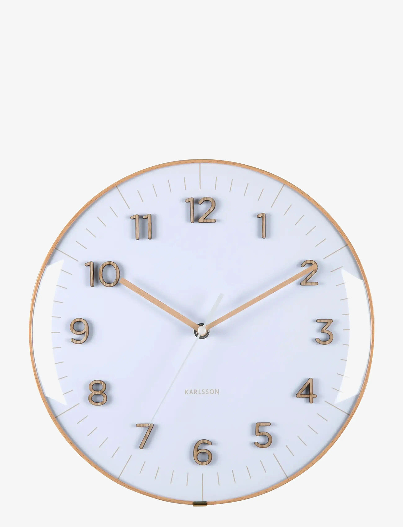KARLSSON - Wall clock Esencia Dome white - vægure - white - 1