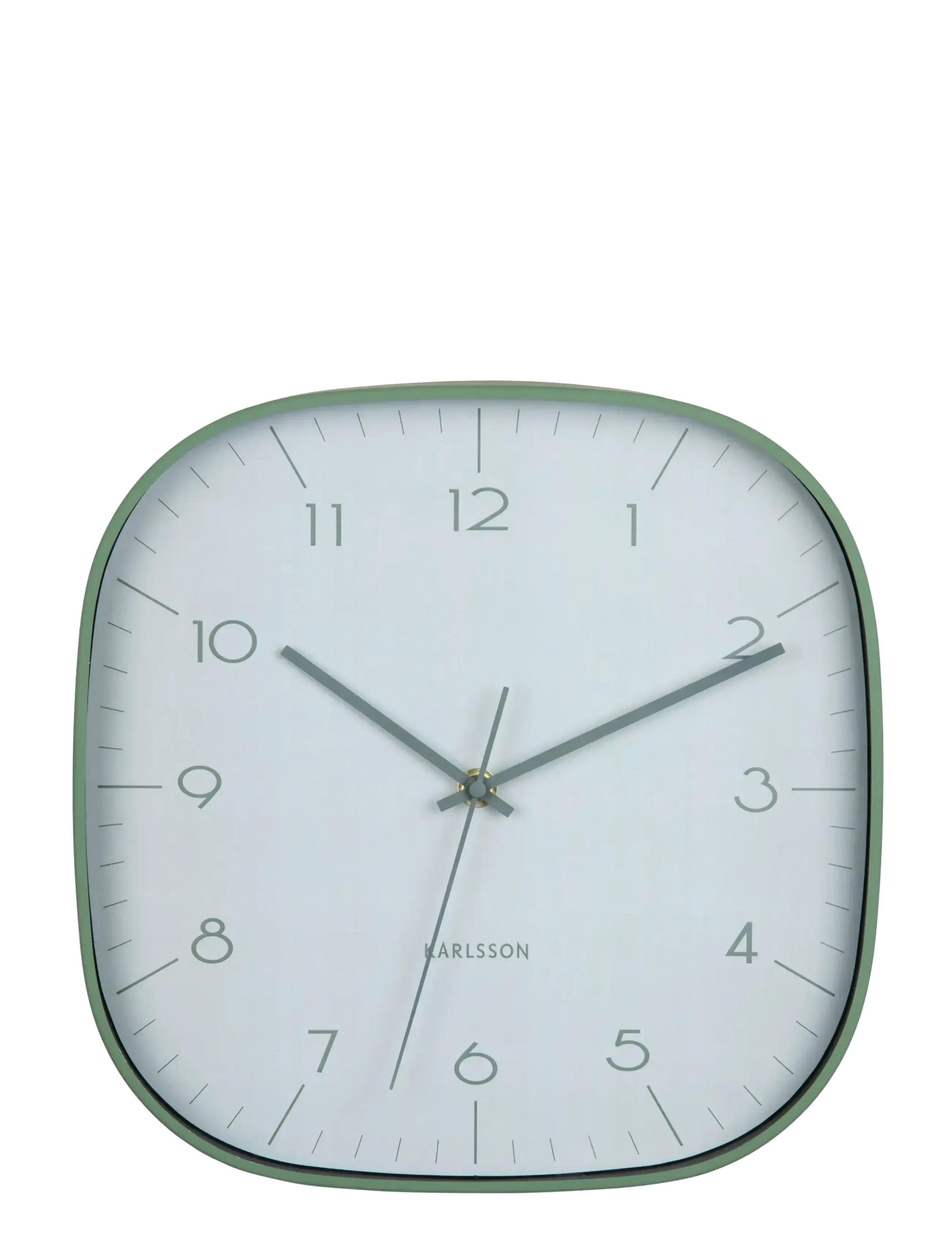 KARLSSON - Wall clock Grato Cuadrado grayed jade w. jungle green - wanduhren - jungle green w. grayed jade - 2