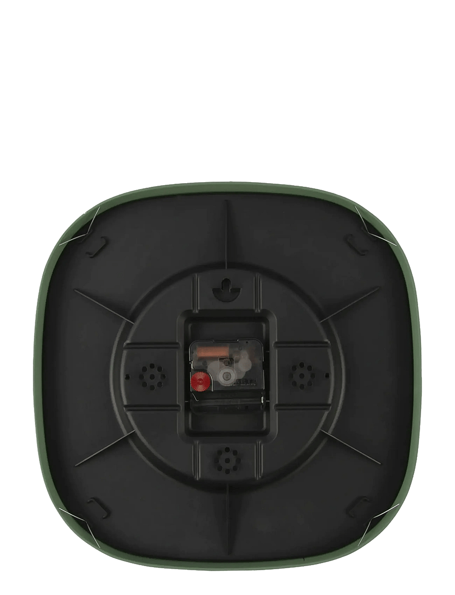 KARLSSON - Wall clock Grato Cuadrado grayed jade w. jungle green - seinakellad - jungle green w. grayed jade - 3