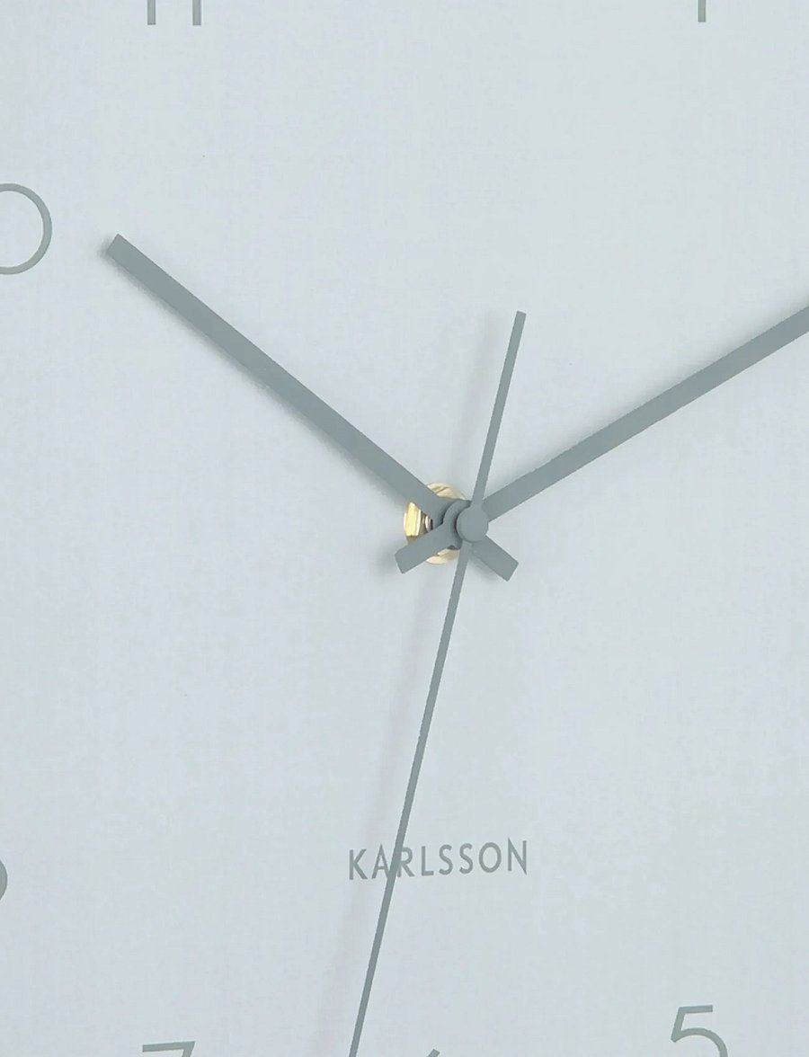 KARLSSON - Wall clock Grato Cuadrado grayed jade w. jungle green - seinakellad - jungle green w. grayed jade - 4