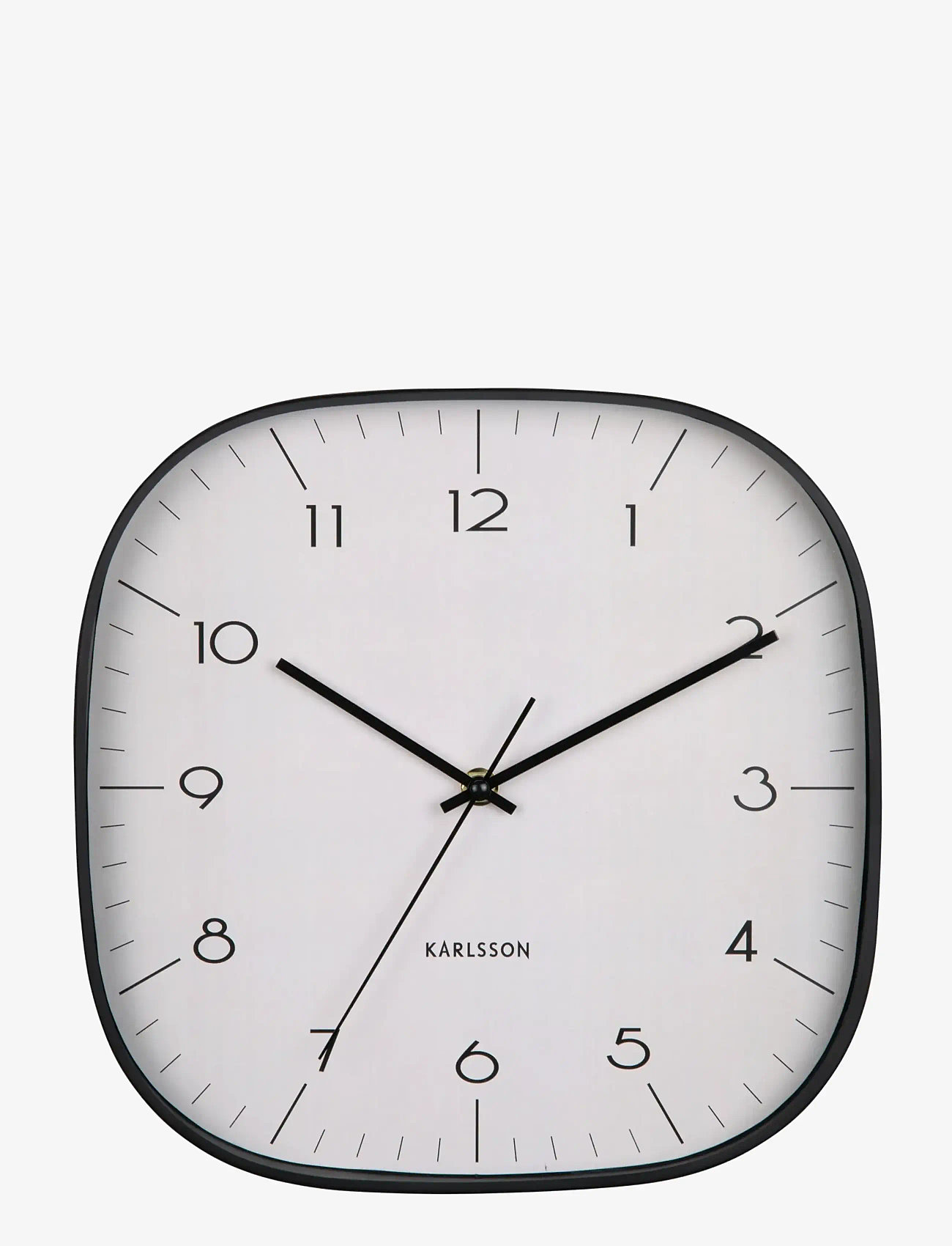 KARLSSON - Wall clock Grato Cuadrado warm grey w. black - wanduhren - warm grey w. black - 2