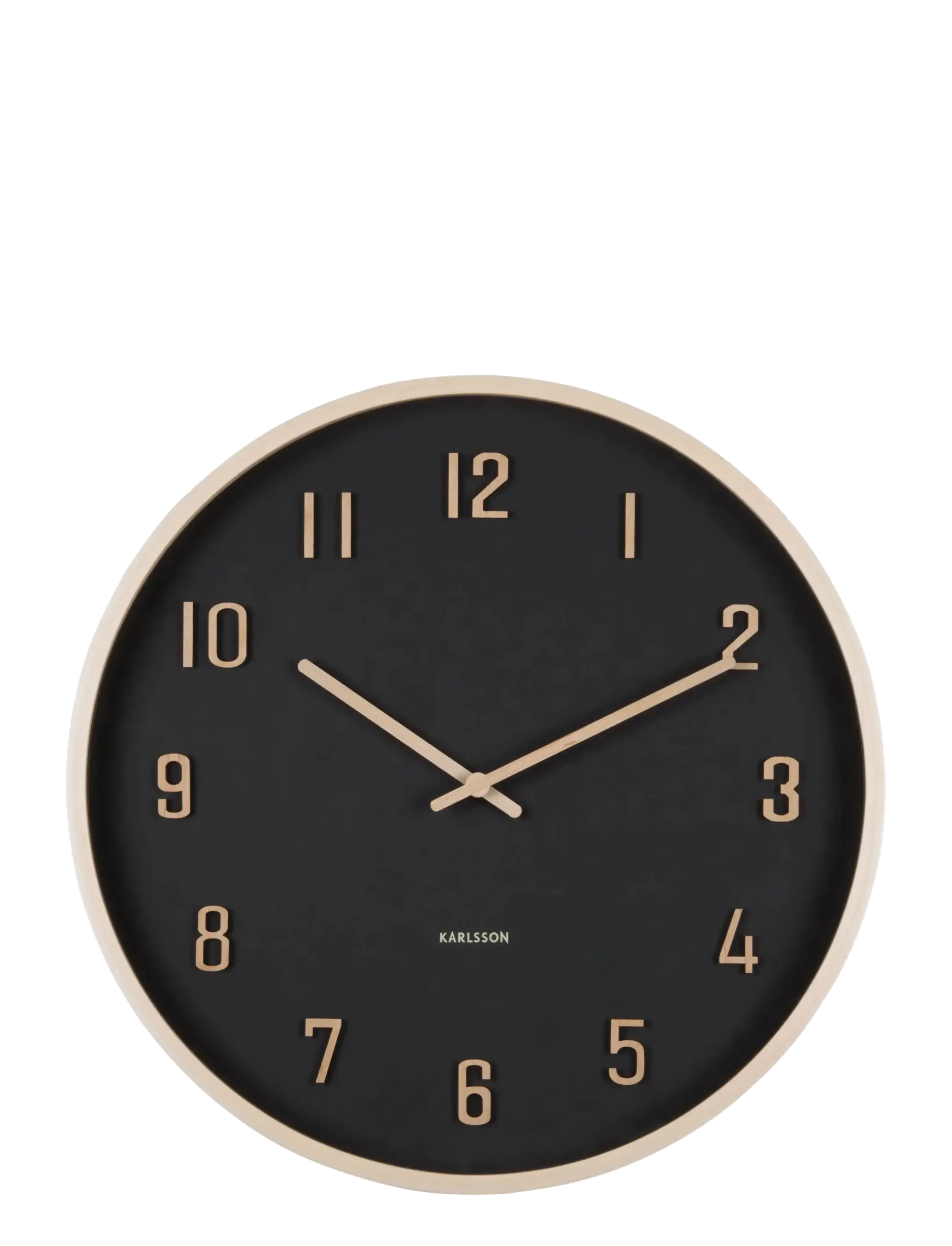 KARLSSON - Wall clock Nervadura black w. light wood - wanduhren - black w. light wood - 2