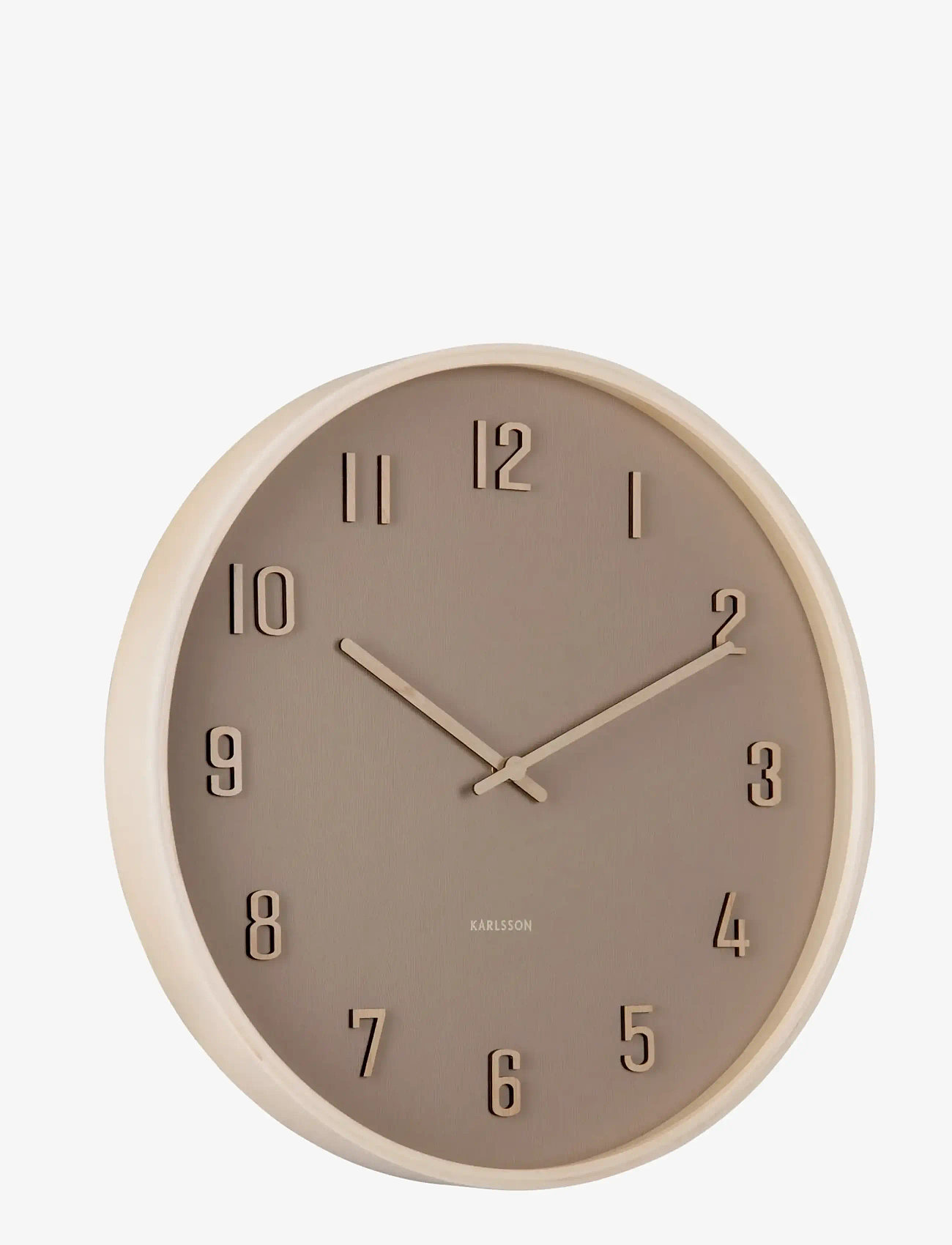 KARLSSON - Wall clock Nervadura soft brown w. light wood - vægure - soft brown w. light wood - 1