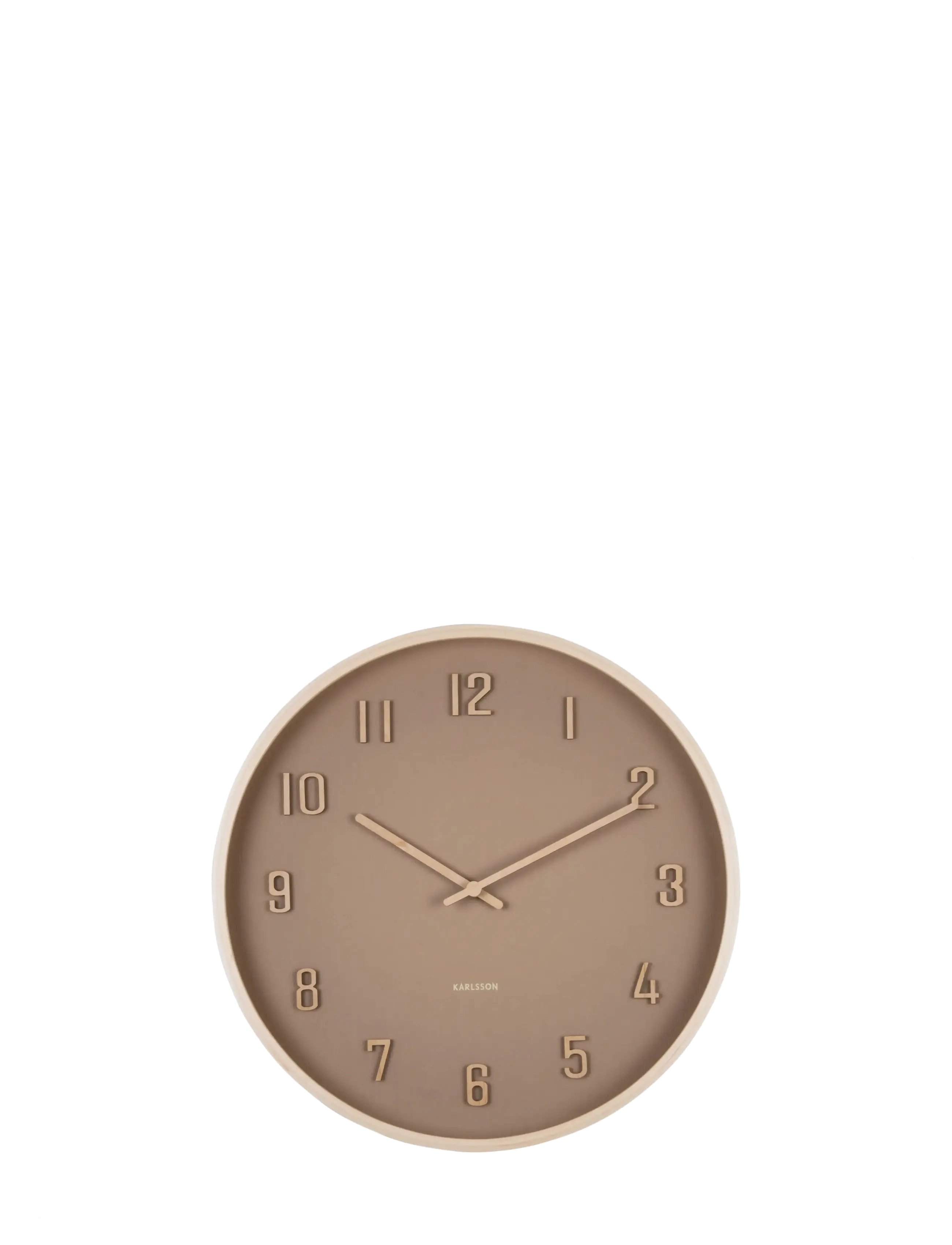 KARLSSON - Wall clock Nervadura soft brown w. light wood - wanduhren - soft brown w. light wood - 2