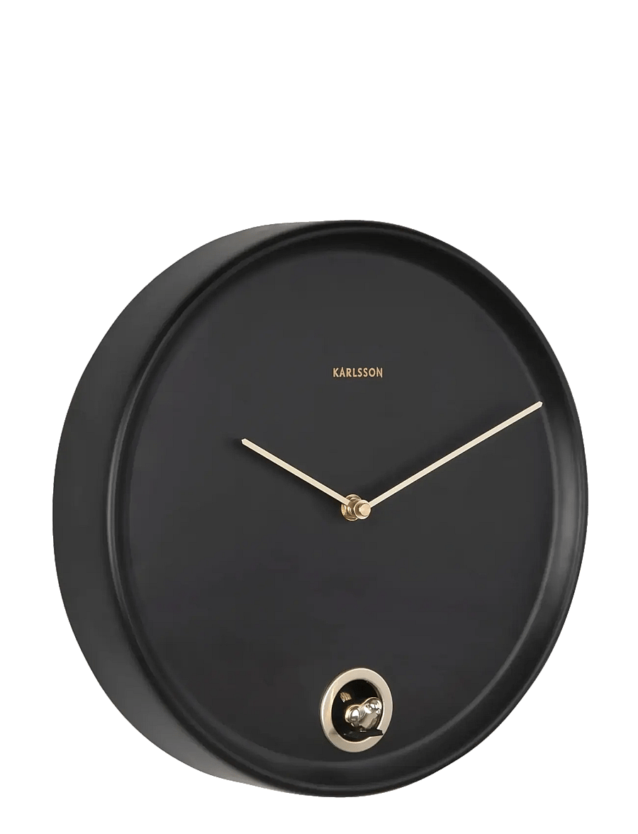 KARLSSON - Wall clock Esencia Cuckoo black - sieniniai laikrodžiai - black - 1