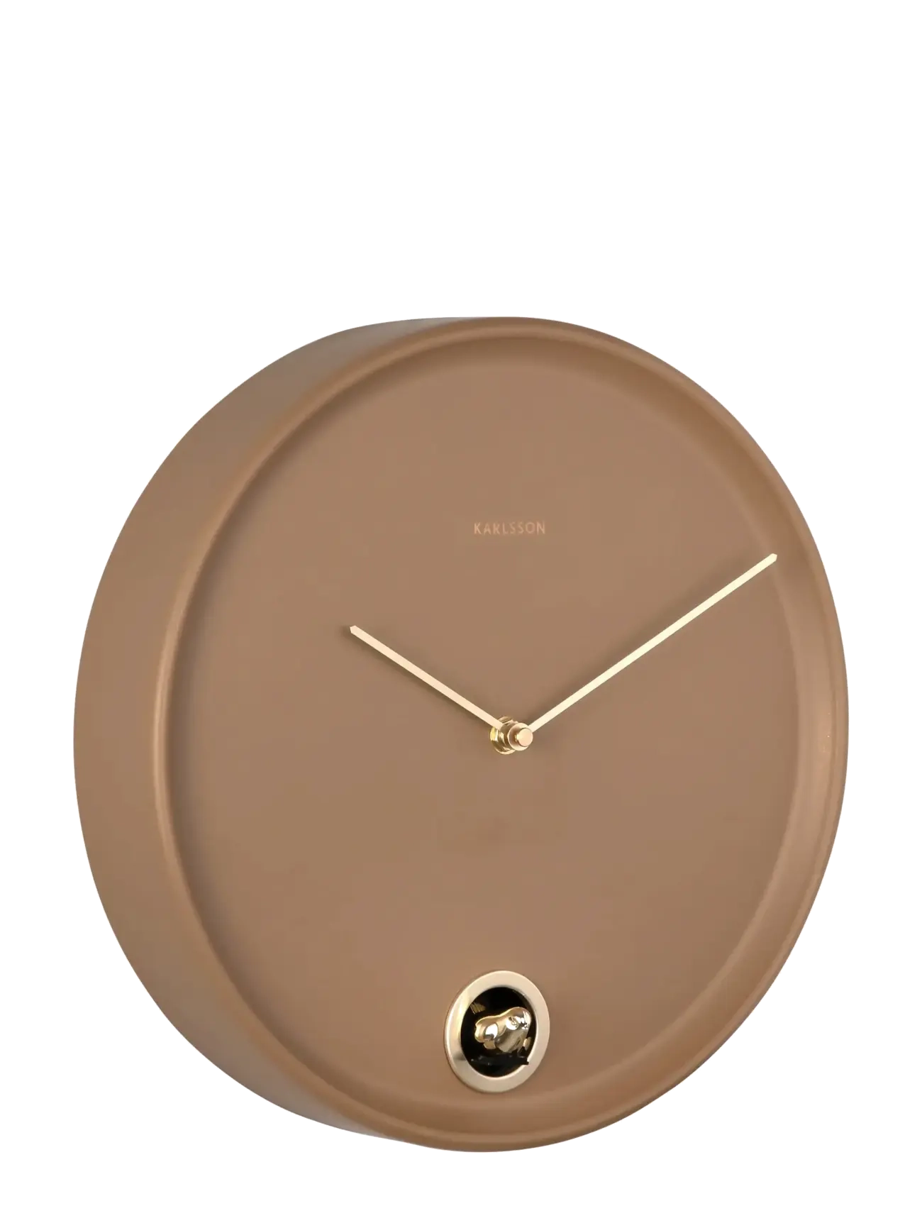 KARLSSON Wall Clock Esencia Cuckoo Mocha Brown, Vægur, Brun, Str: Ø 30 CM
