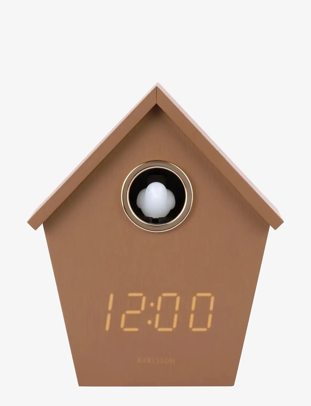 KARLSSON - Alarm clock Riqueza Cuckoo LED mocha brown - Äratuskellad - mocha brown - 2