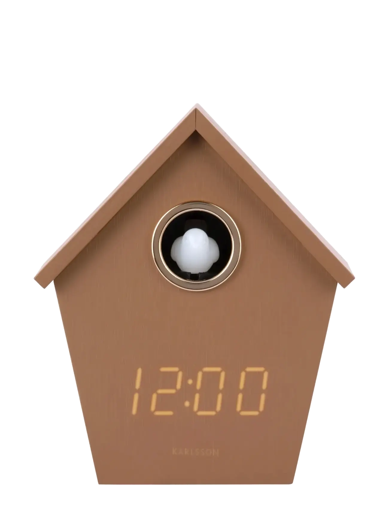 KARLSSON - Alarm clock Riqueza Cuckoo LED mocha brown - wekkers - mocha brown - 2