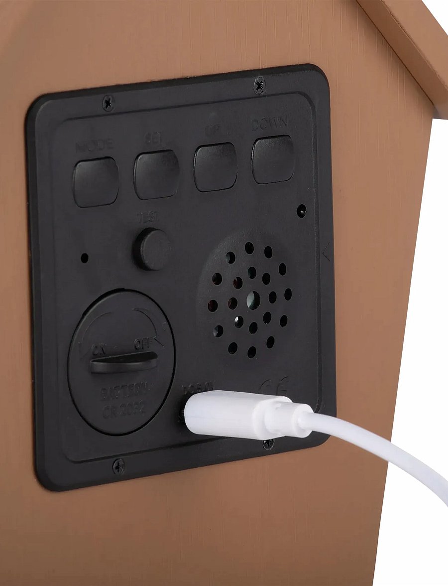 KARLSSON - Alarm clock Riqueza Cuckoo LED mocha brown - Äratuskellad - mocha brown - 4