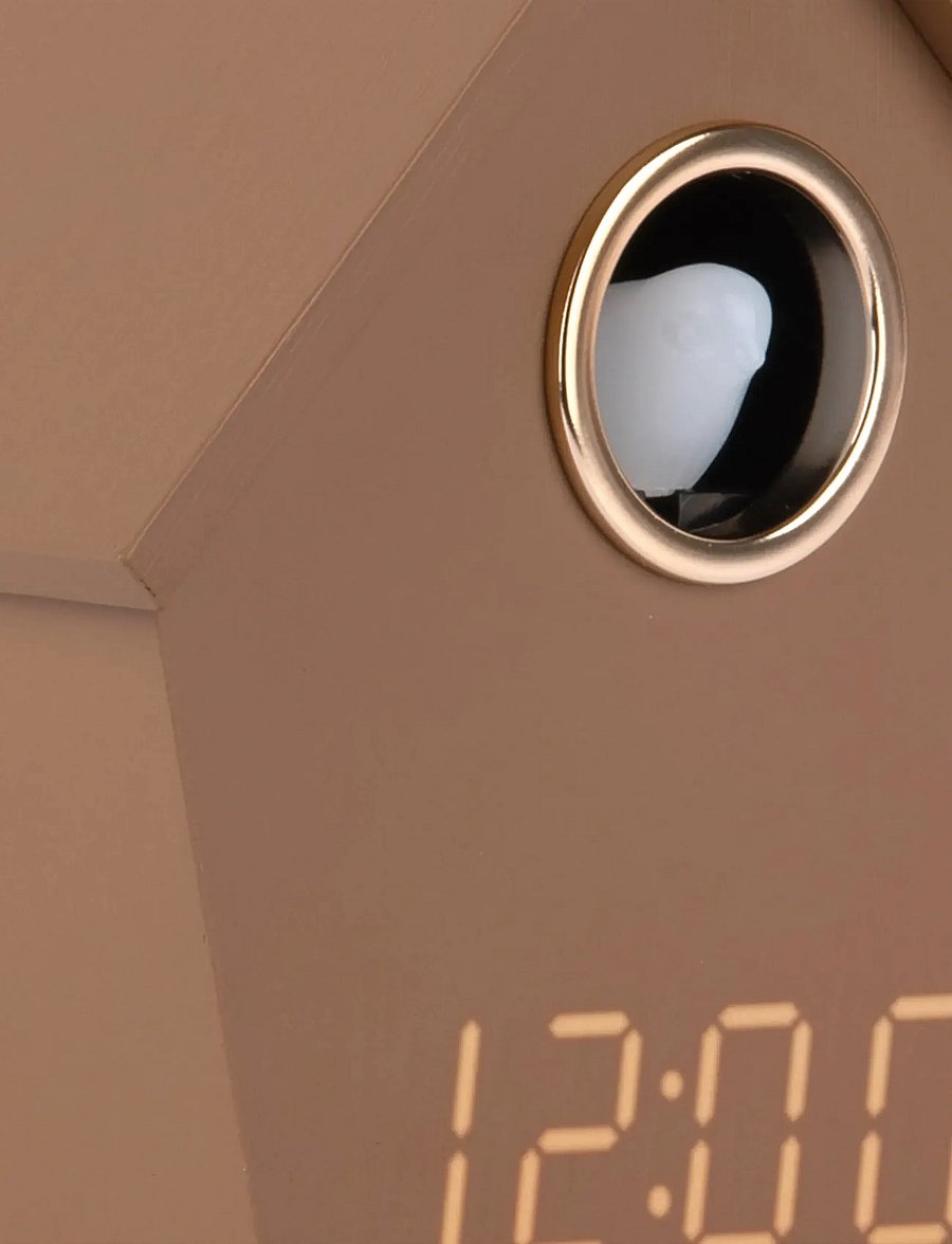 KARLSSON - Alarm clock Riqueza Cuckoo LED mocha brown - Äratuskellad - mocha brown - 5