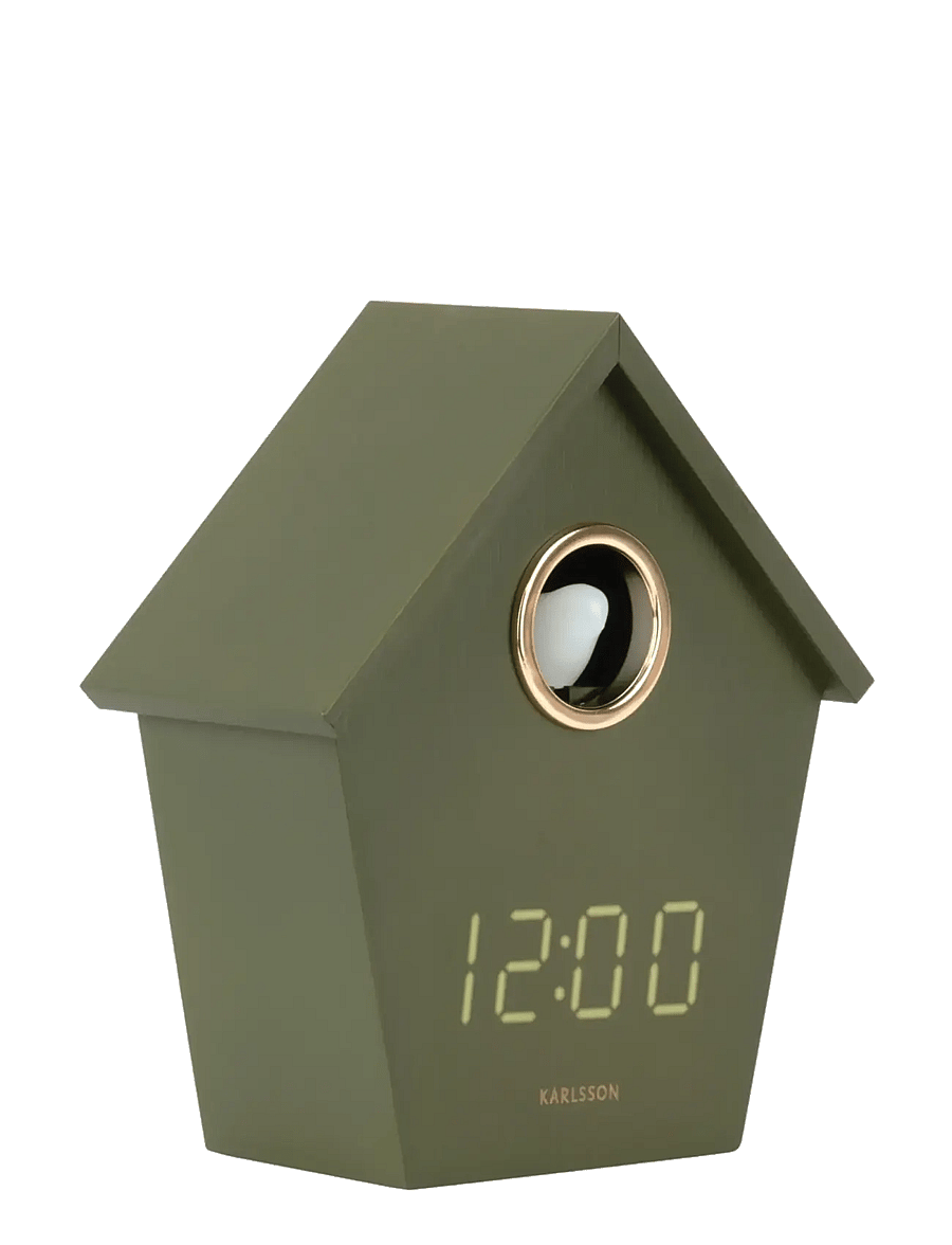 KARLSSON - Alarm clock Riqueza Cuckoo LED luxuxry green - Äratuskellad - luxury green - 1