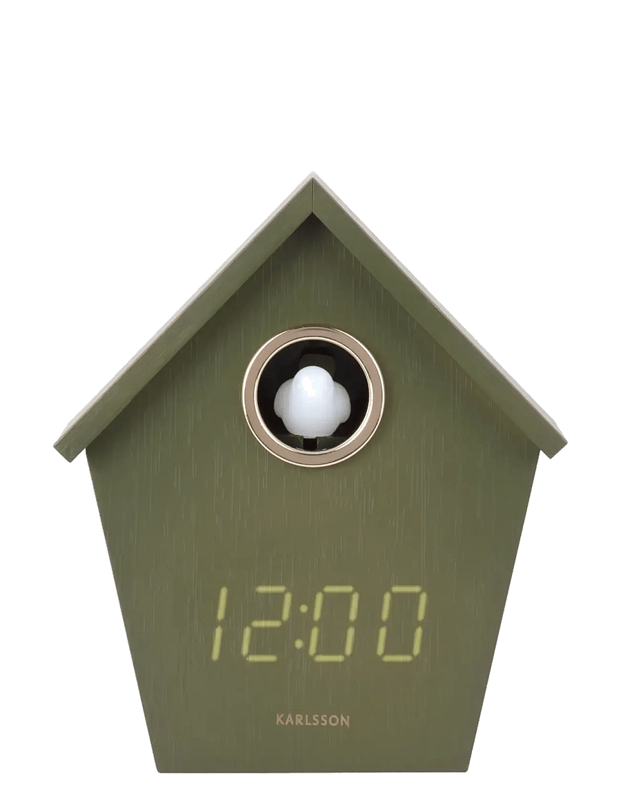 KARLSSON - Alarm clock Riqueza Cuckoo LED luxuxry green - Äratuskellad - luxury green - 2