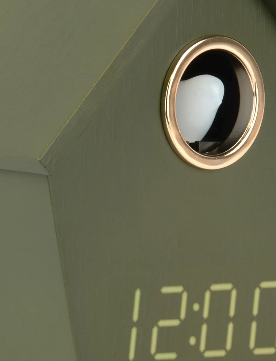 KARLSSON - Alarm clock Riqueza Cuckoo LED luxuxry green - Äratuskellad - luxury green - 4