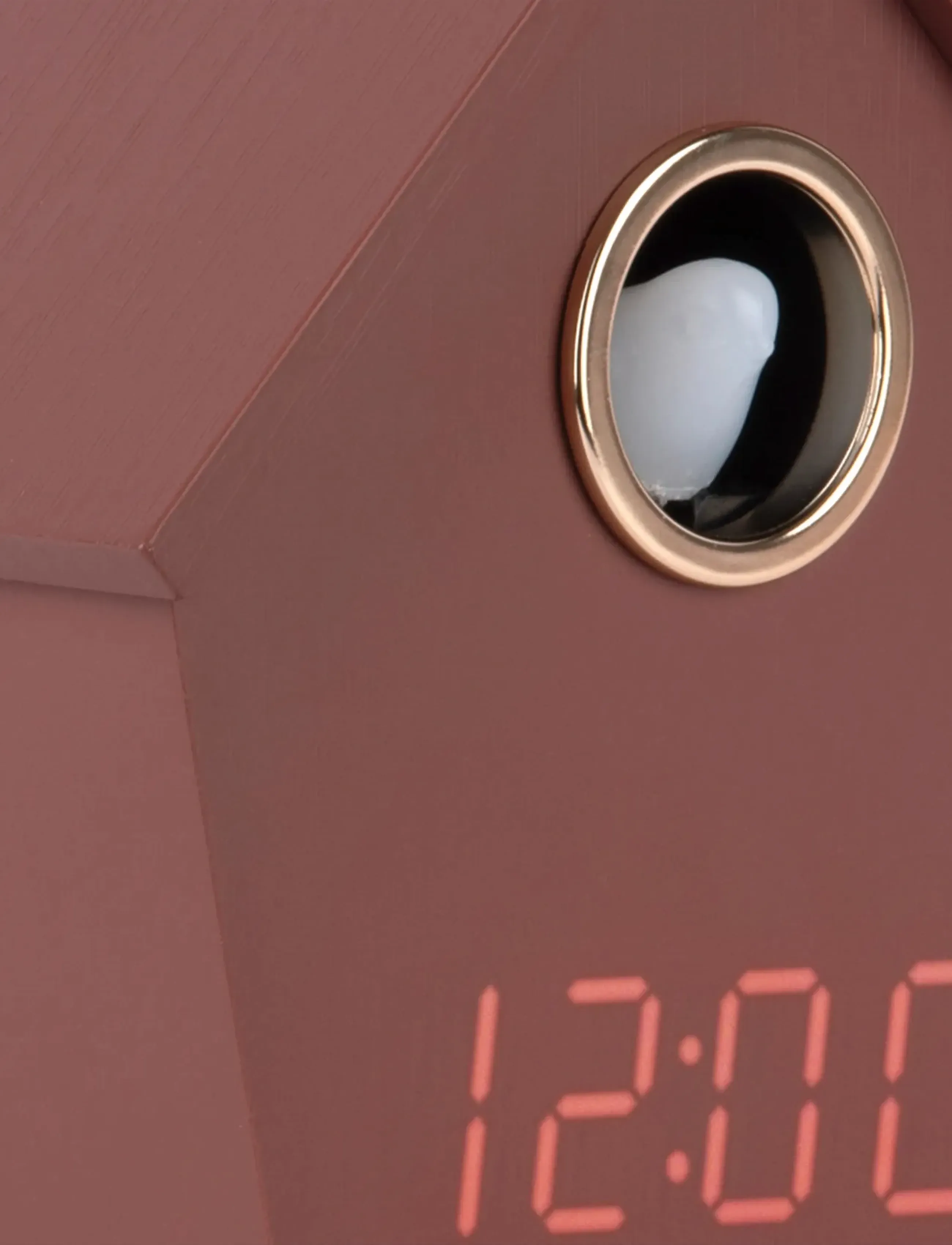 KARLSSON - Alarm clock Riqueza Cuckoo LED burgundy red - wecker - burgundy red - 4