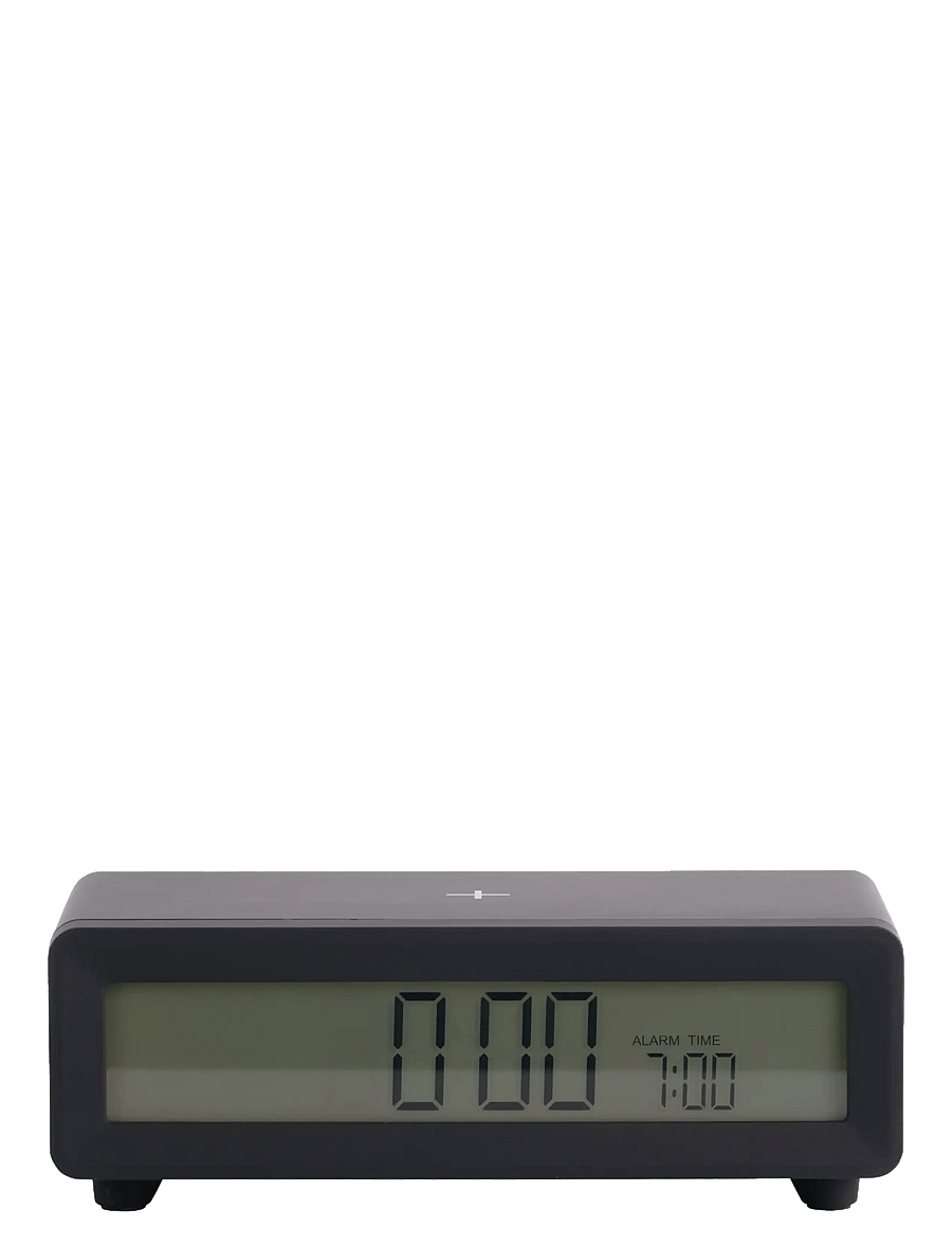 KARLSSON - Alarm clock Berlin LCD w. charger - black - 1