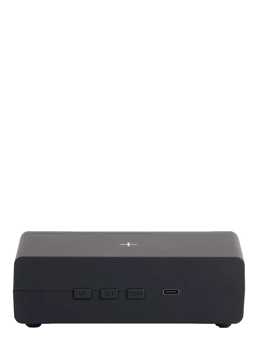 KARLSSON - Alarm clock Berlin LCD w. charger - black - 2