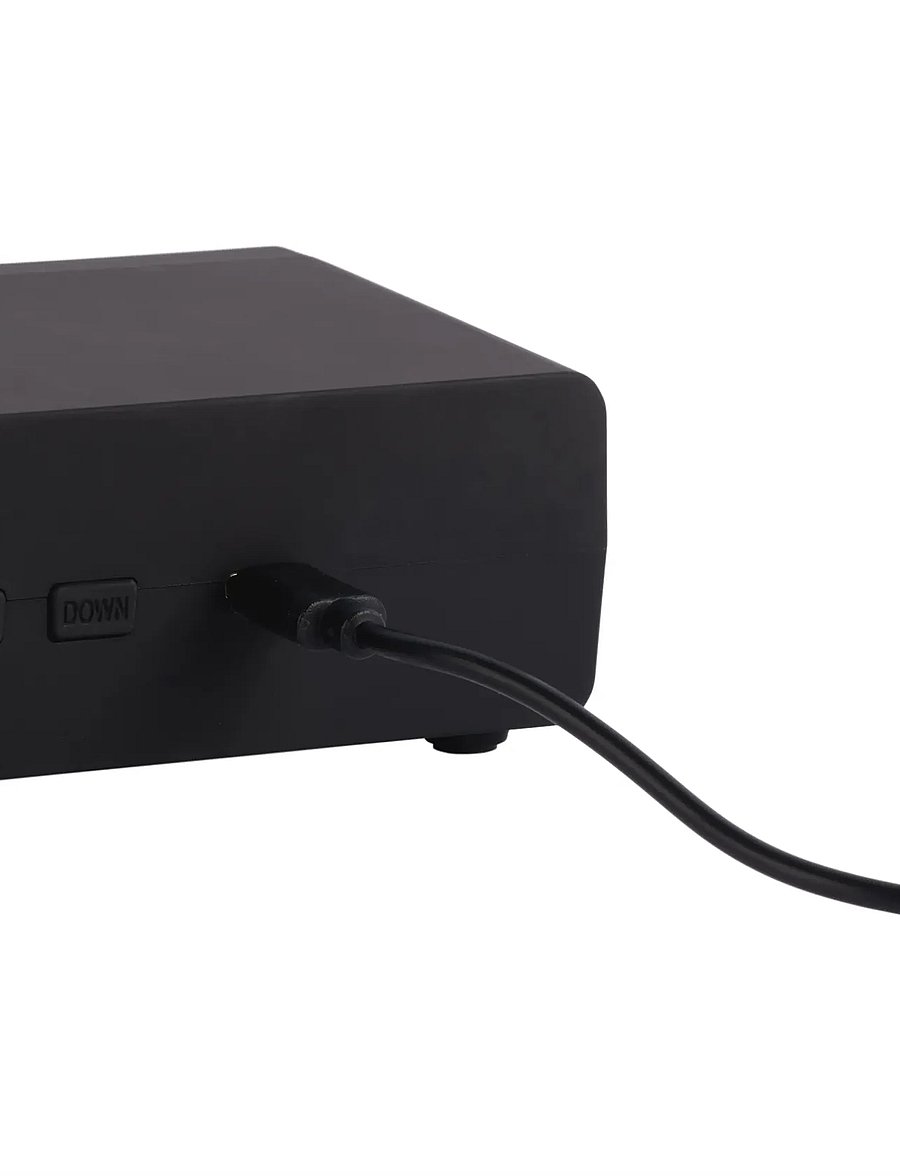 KARLSSON - Alarm clock Berlin LCD w. charger - black - 3