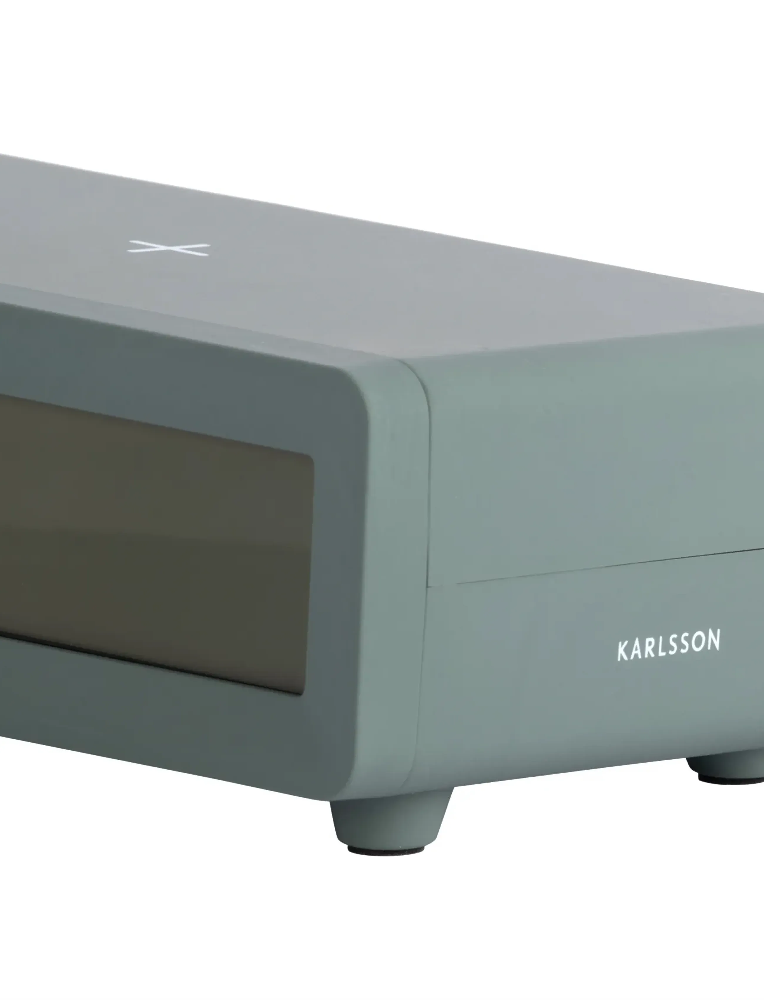KARLSSON - Alarm clock Berlin LCD w. charger - jungle green - 4