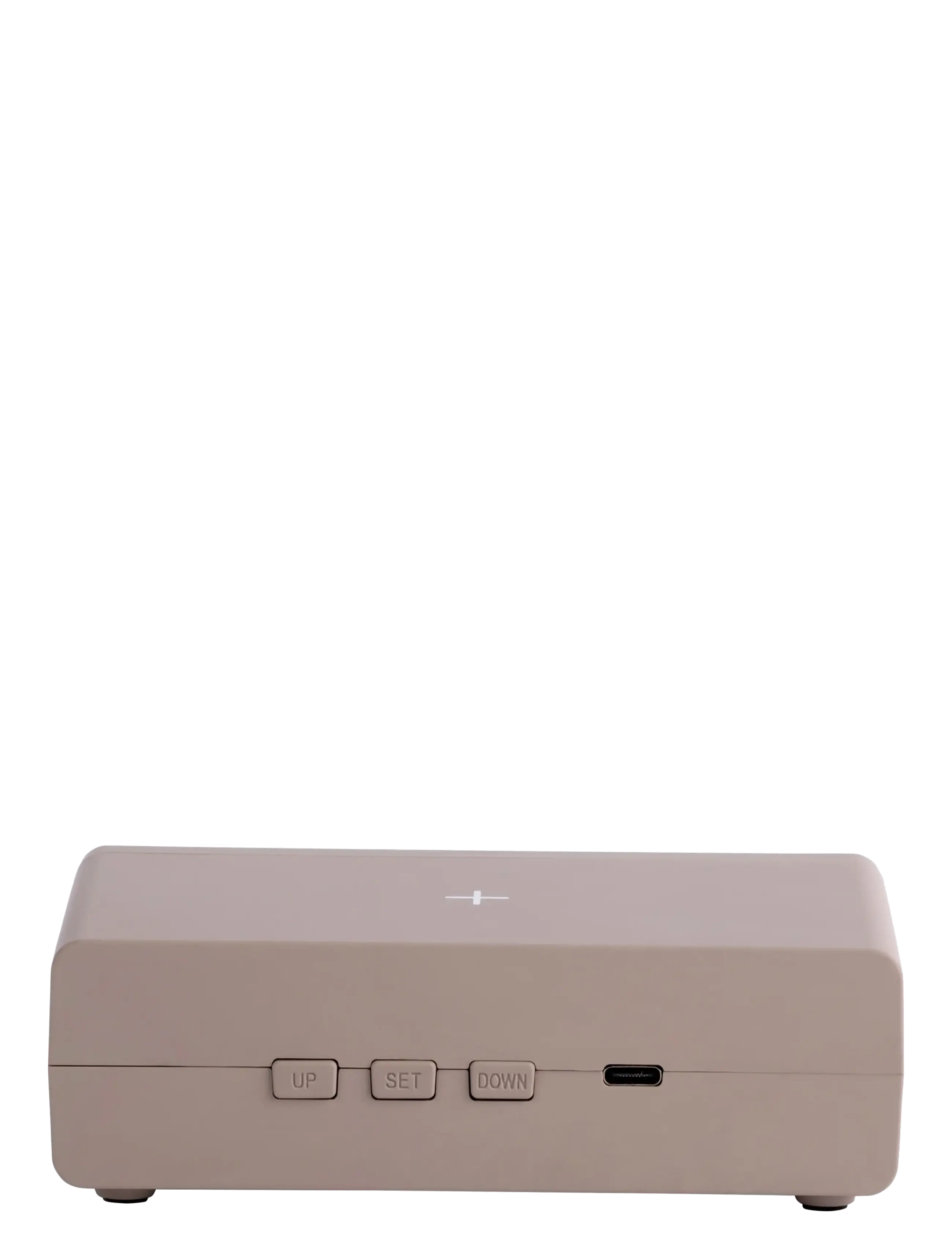 KARLSSON - Alarm clock Berlin LCD w. charger - warm grey - 2