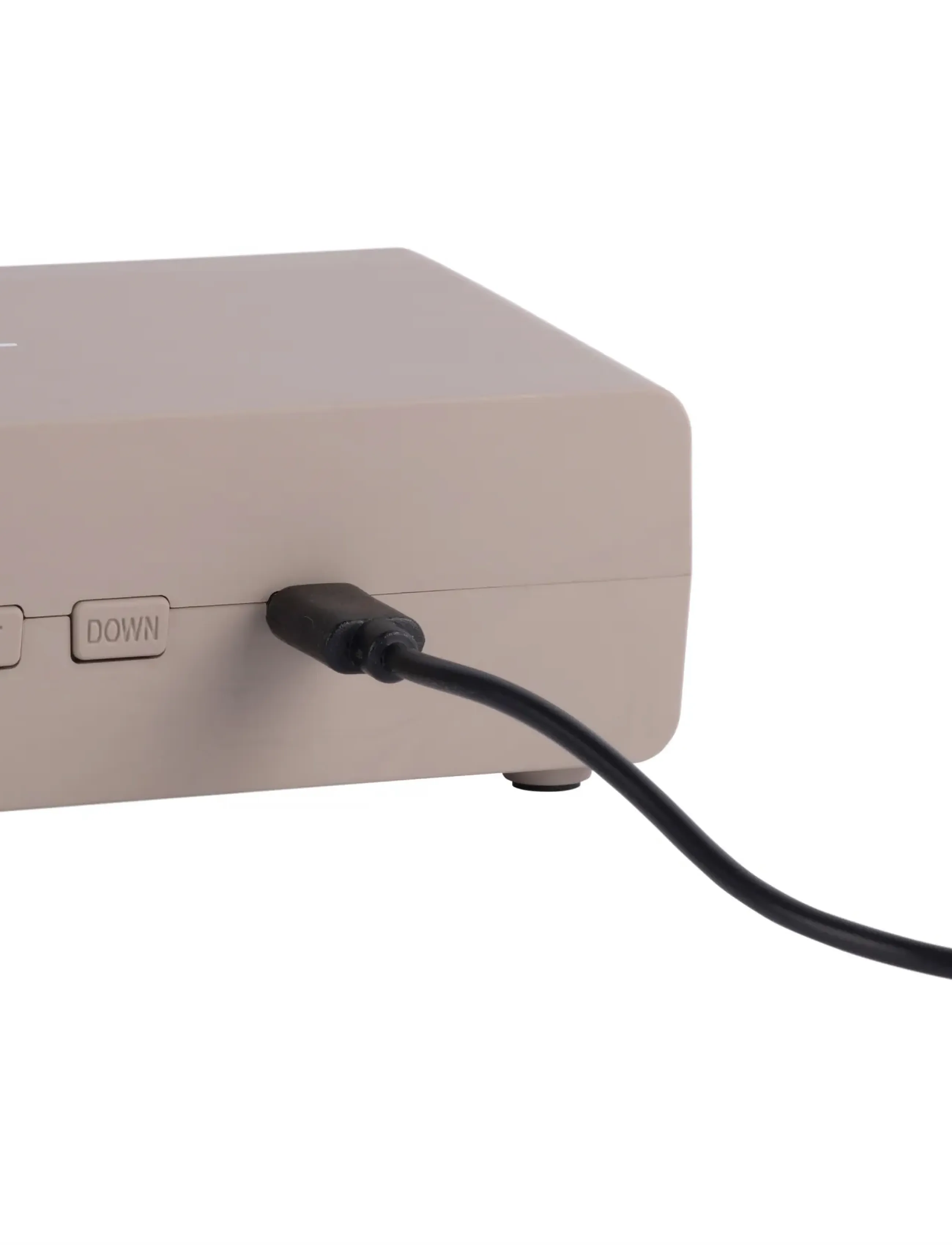 KARLSSON - Alarm clock Berlin LCD w. charger - warm grey - 3